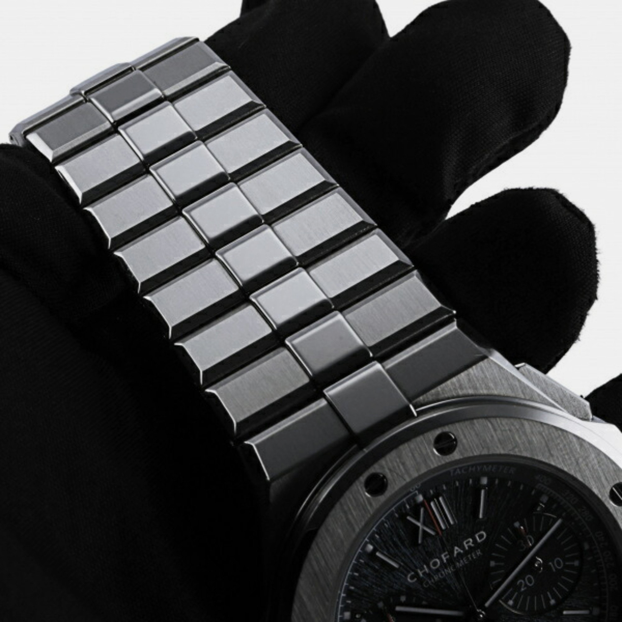 Chopard Blue Stainless Steel Alpine Eagle 298609-3001 Automatic Men's Wristwatch 44 Mm