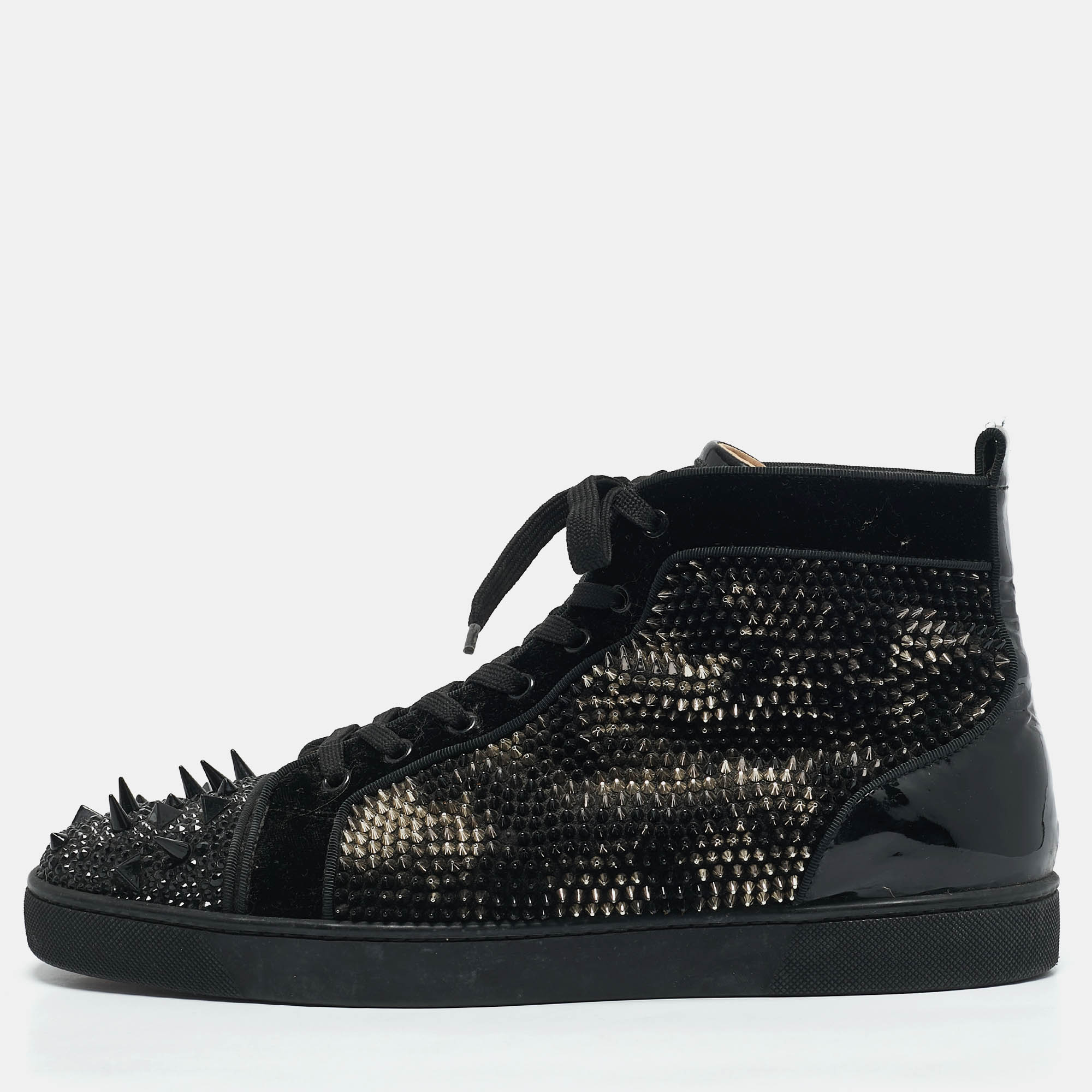 Christian Louboutin Black Suede Lou Pik Pik 2 Strass Orlato Sneakers Size
Christian Louboutin Black Suede Lou Pik Pik 2 Strass Orlato Sneakers Size