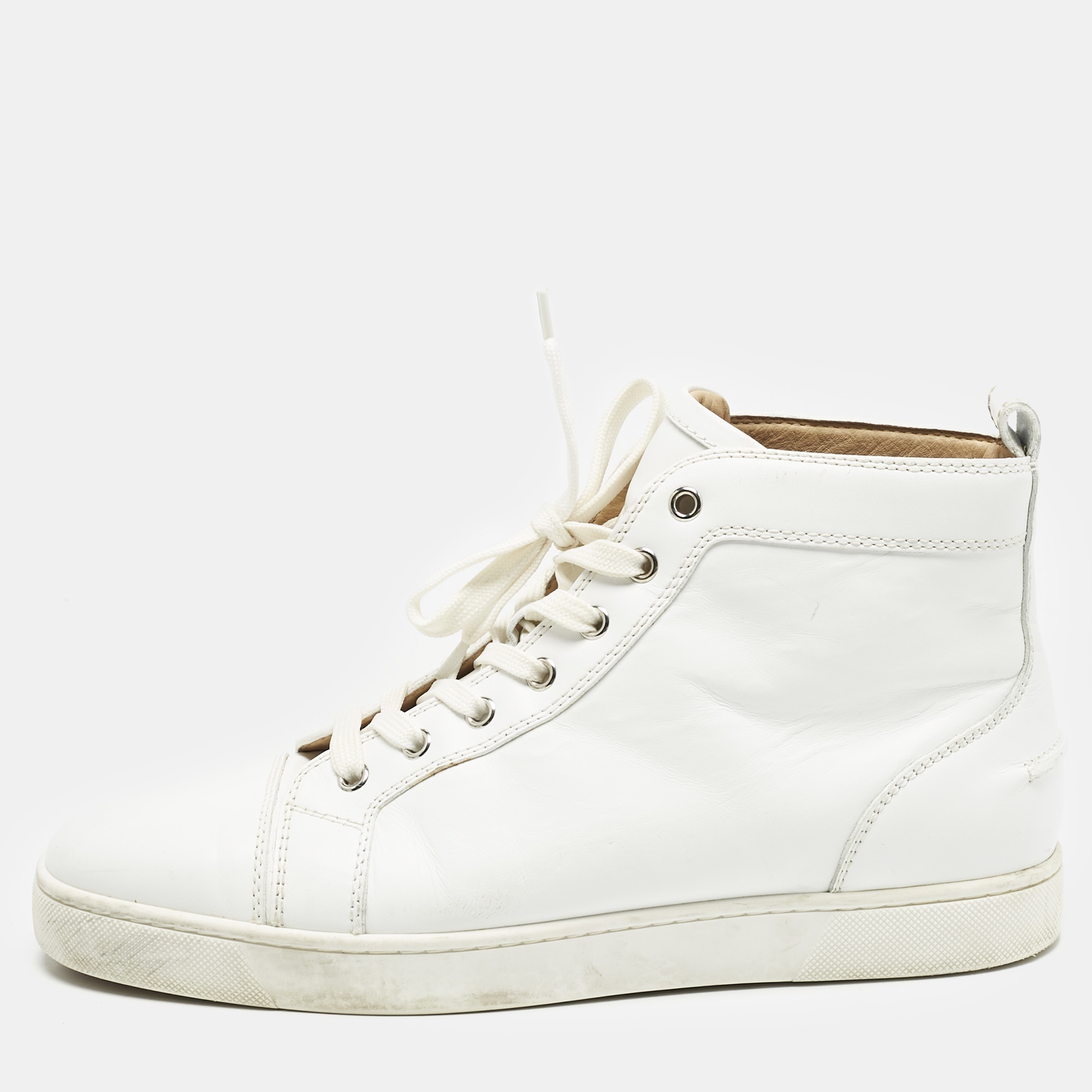 Christian Louboutin White Leather Louis High Top Sneakers Size
Christian Louboutin White Leather Louis High Top Sneakers Size