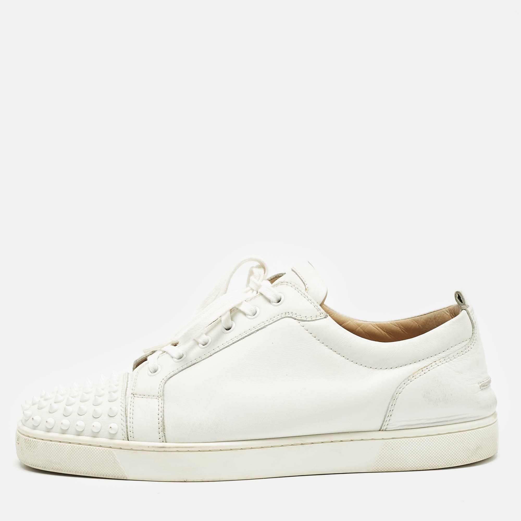 Christian Louboutin White Leather Louis Junior Spikes Lace Up Sneakers Size
Christian Louboutin White Leather Louis Junior Spikes Lace Up Sneakers Size