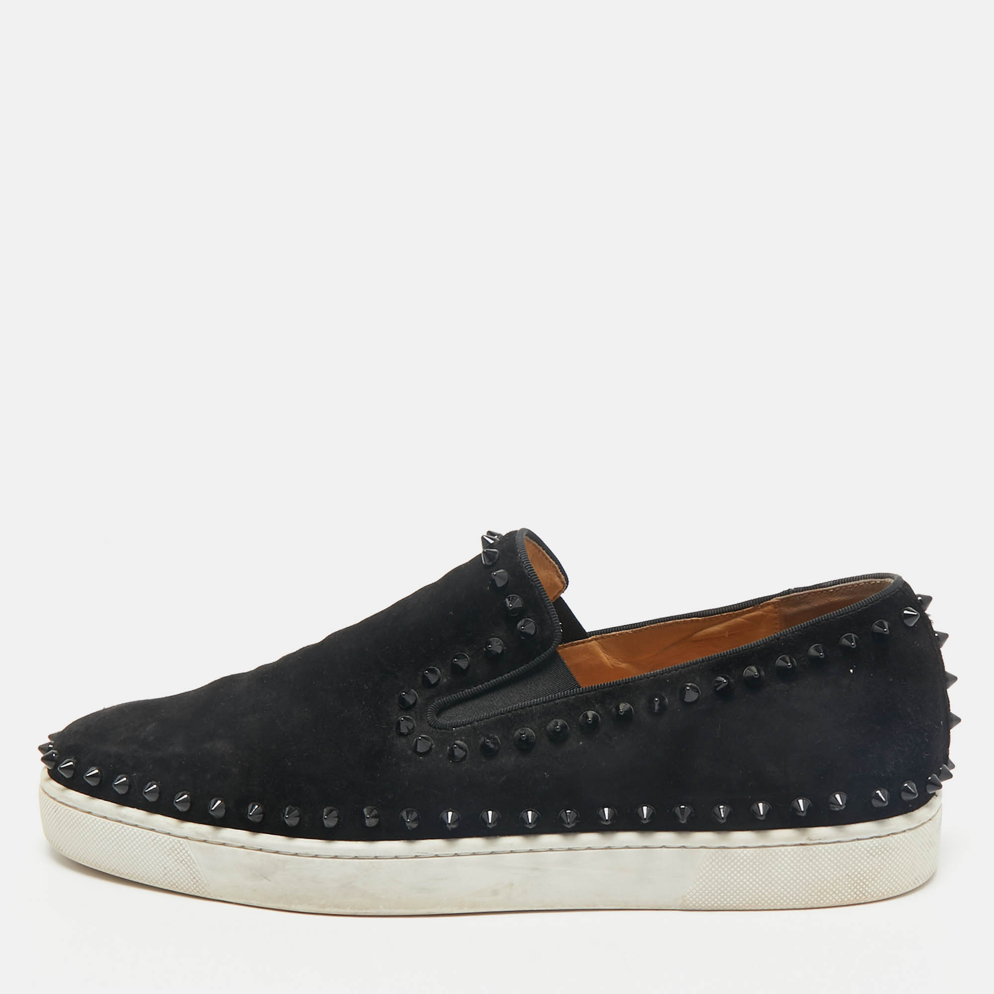 Christian Louboutin Black Suede Pik Boat Slip On Sneakers Size
Christian Louboutin Black Suede Pik Boat Slip On Sneakers Size