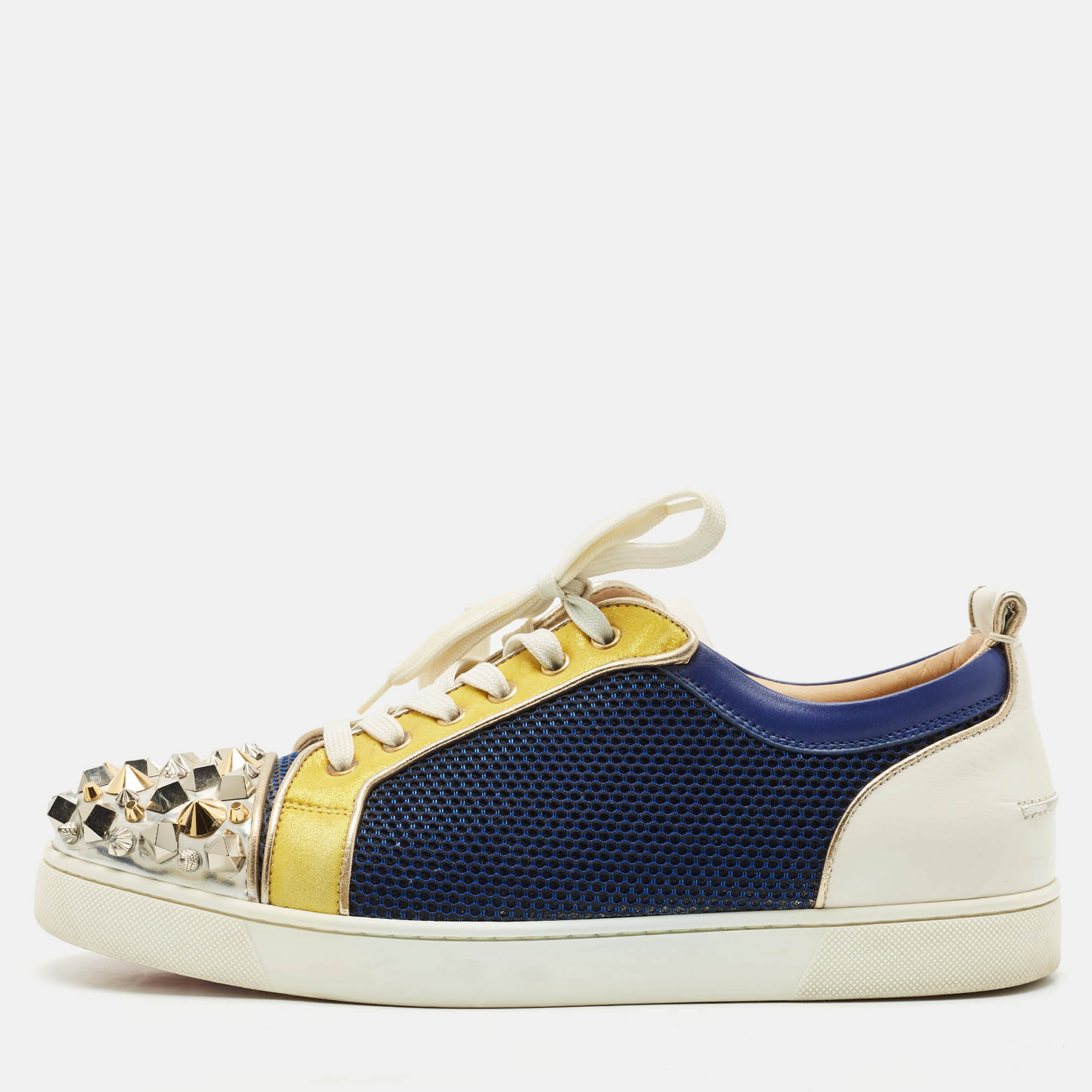 Christian Louboutin Multicolor Mesh and Leather Louis Junior Spikes Sneakers Size
Christian Louboutin Multicolor Mesh and Leather Louis Junior Spikes Sneakers Size