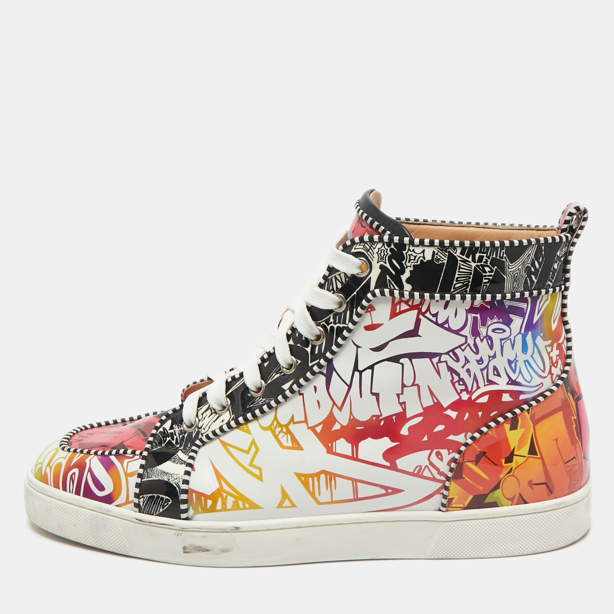 Christian Louboutin Multicolor Leather and Patent Leather Louis Orlato High Top Sneakers Size
Christian Louboutin Multicolor Leather and Patent Leather Louis Orlato High Top Sneakers Size