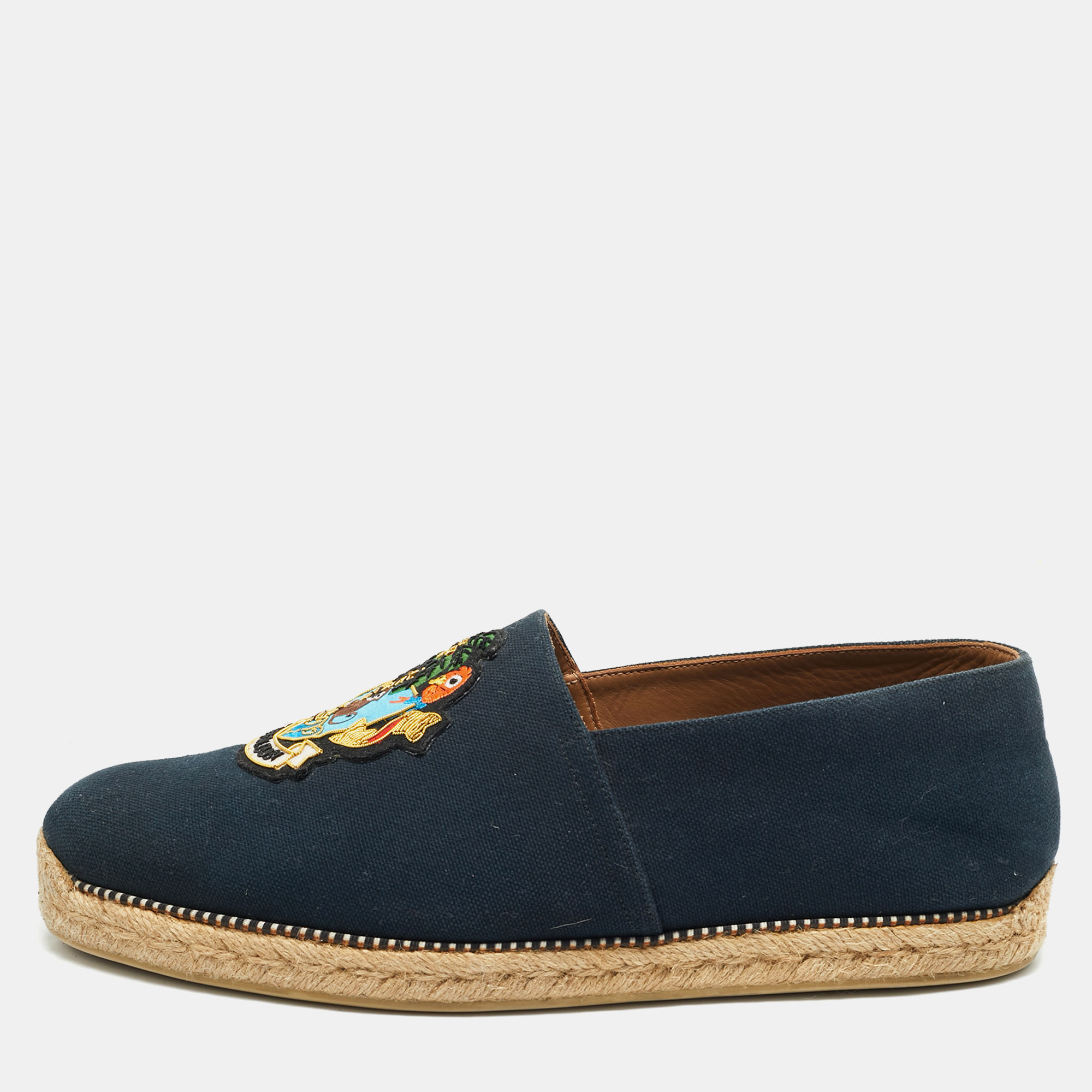 Christian Louboutin Navy Blue Canvas Cario Loubi Flat Olona Espadrilles Sneakers Size
Christian Louboutin Navy Blue Canvas Cario Loubi Flat Olona Espadrilles Sneakers Size