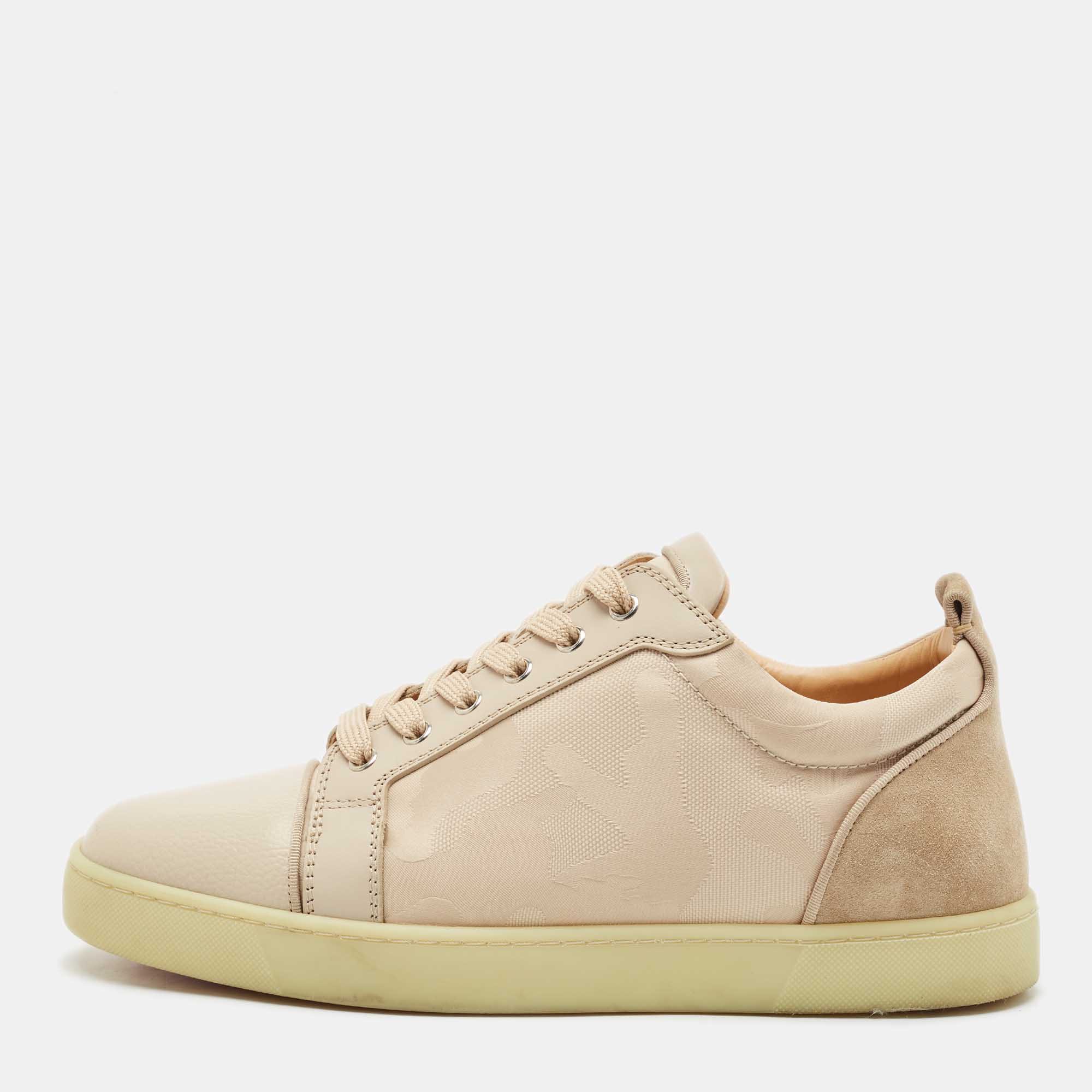 Christian Louboutin Beige Camo Canvas and Leather Louis Junior Orlato Sneakers Size
Christian Louboutin Beige Camo Canvas and Leather Louis Junior Orlato Sneakers Size