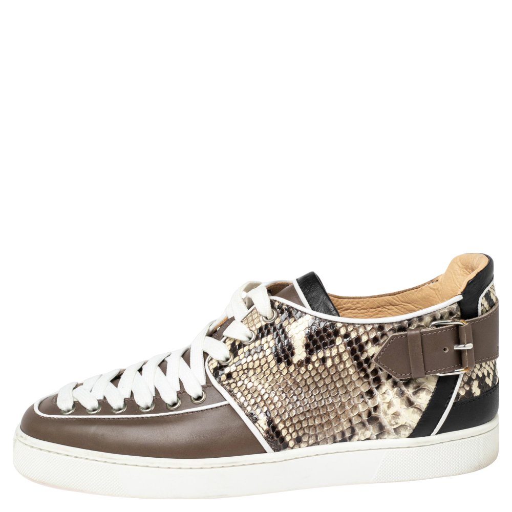 Christian Louboutin Multicolor Python and Leather Terence Low Top Sneakers Size
Christian Louboutin Multicolor Python and Leather Terence Low Top Sneakers Size