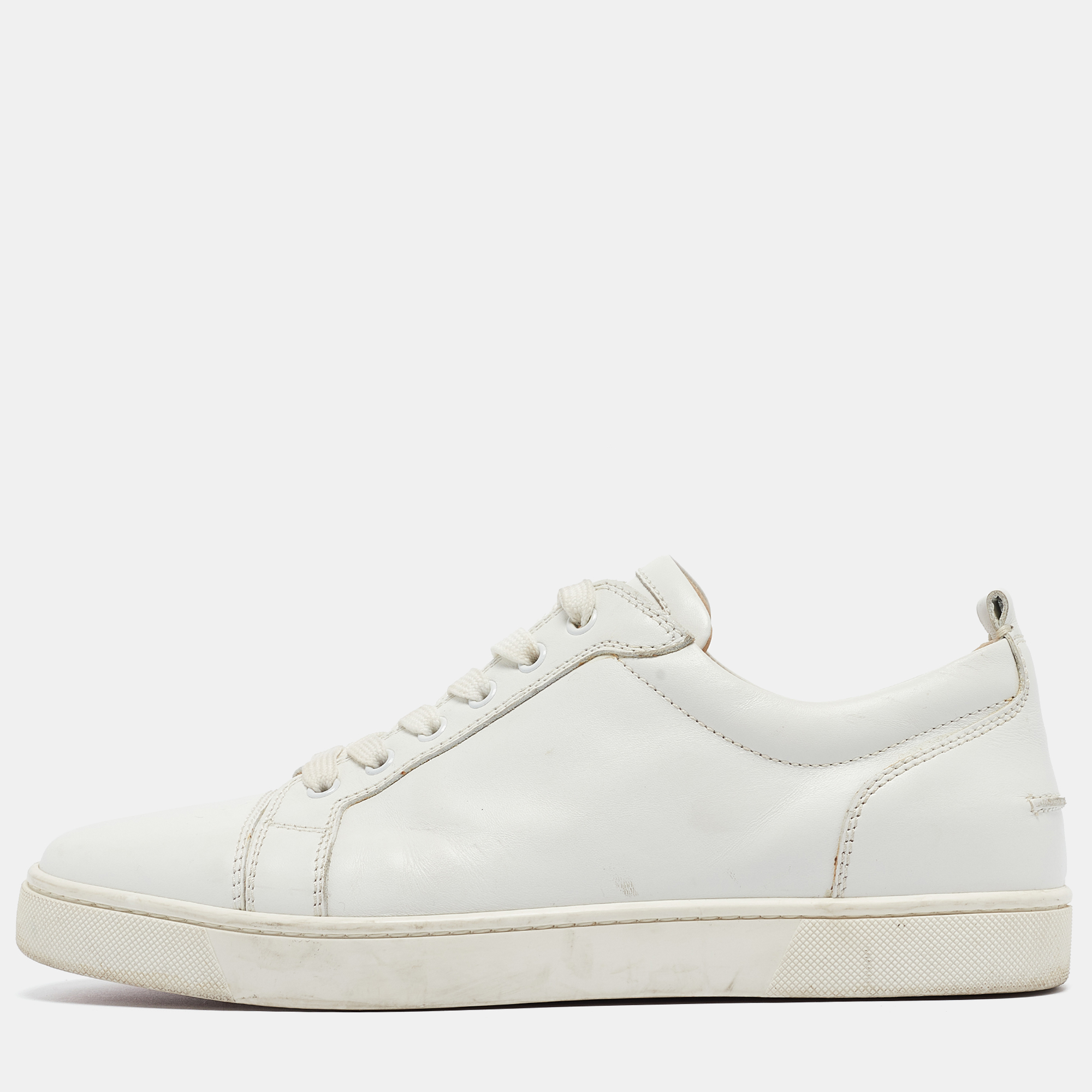 Christian louboutin white leather louis junior sneakers size 43
