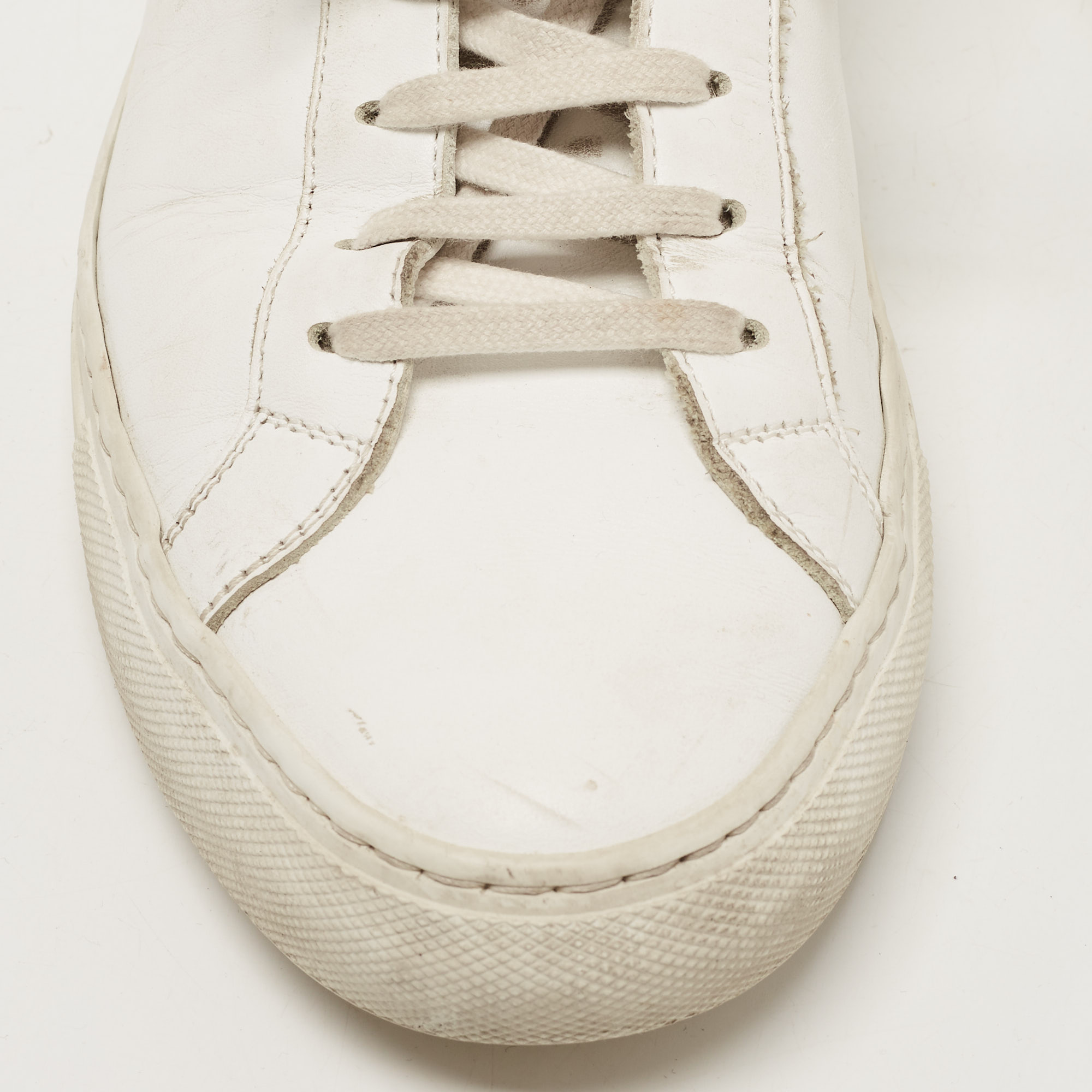 Common Projects White Leather Achilles Sneakers Size 40