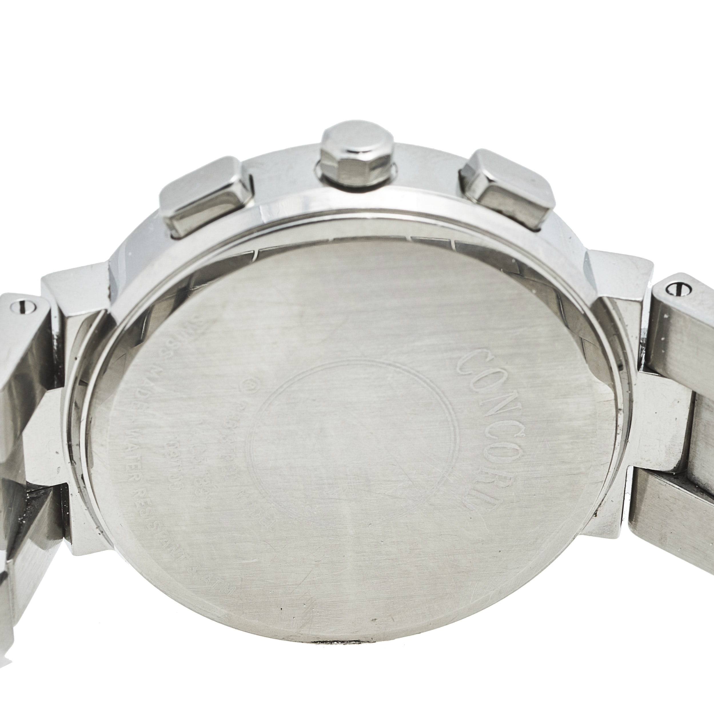 Concord Silver Stainless Steel La Scala 14.C5.1891 Men's Wristwatch 38 Mm