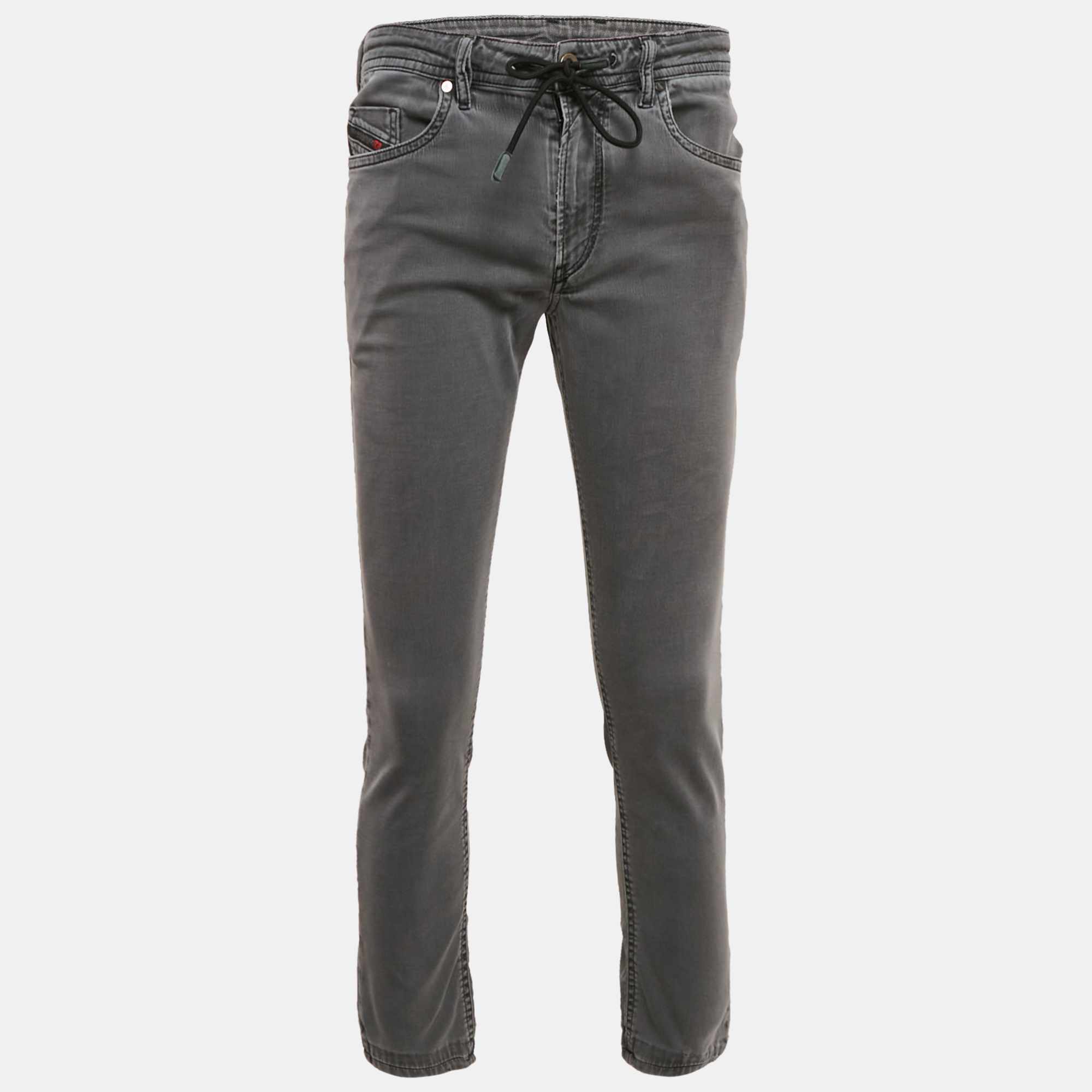 Diesel Dark Grey Distressed Denim Thommer CBB-NE Sweat Jeans M Waist 32"
Diesel Dark Grey Distressed Denim Thommer CBB-NE Sweat Jeans M Waist 32"
