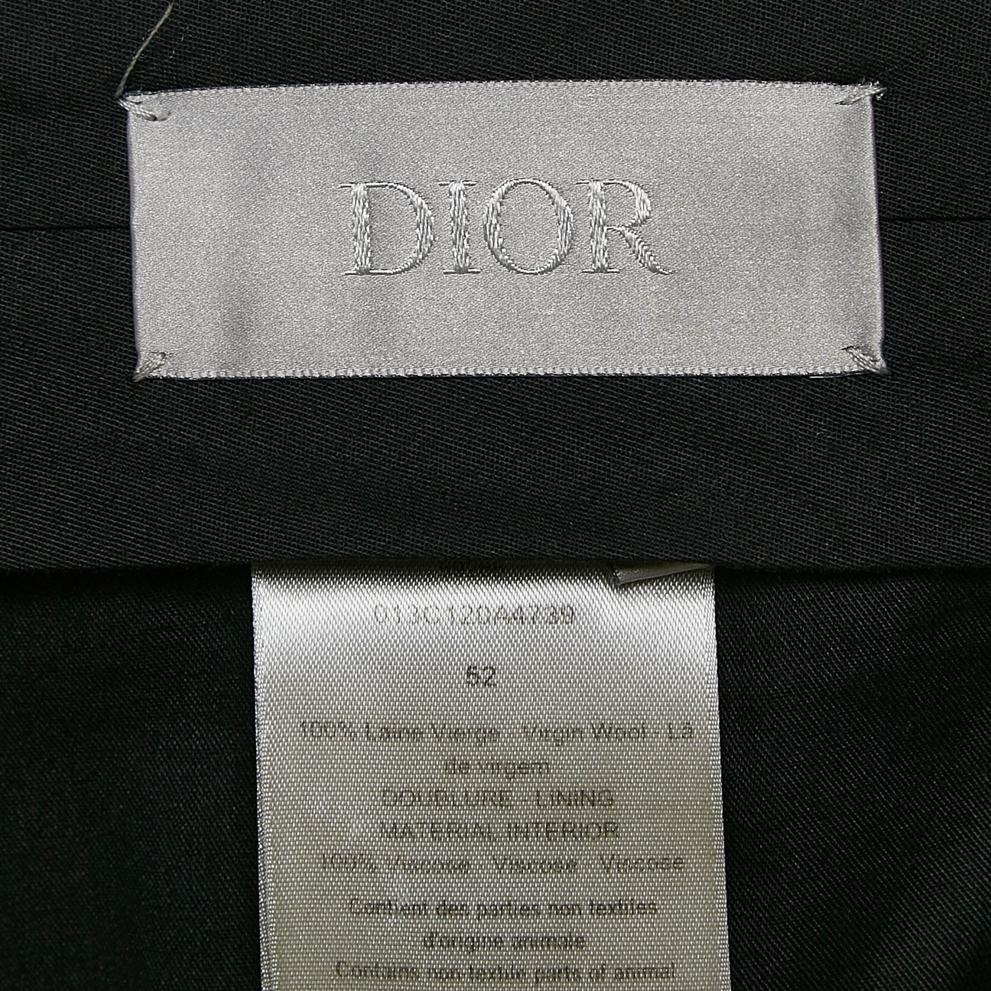 Dior Homme Brown Wool Formal Trousers XL