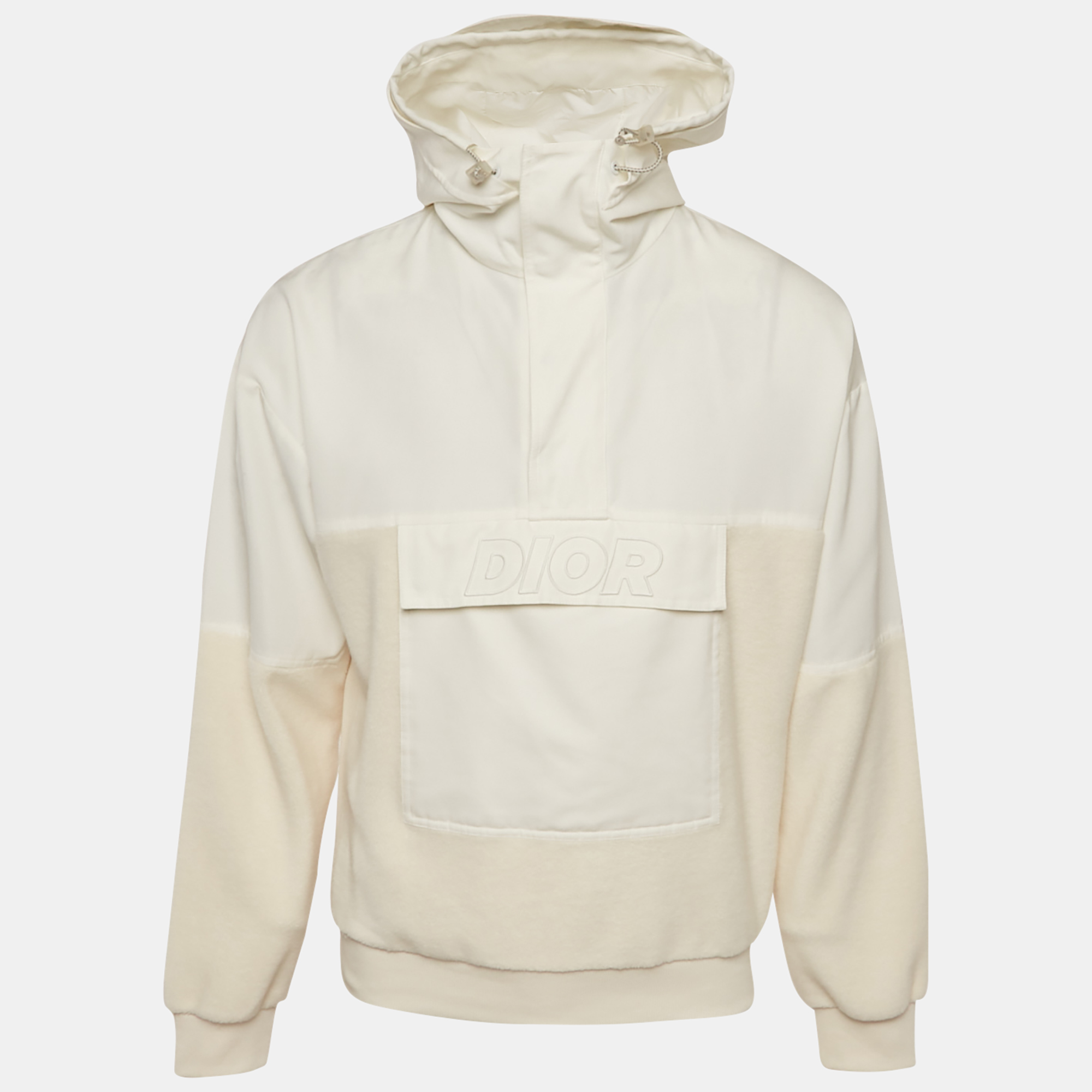 Dior Homme White/Cream Cotton and Fleece Hoodie S
Dior Homme White/Cream Cotton and Fleece Hoodie S