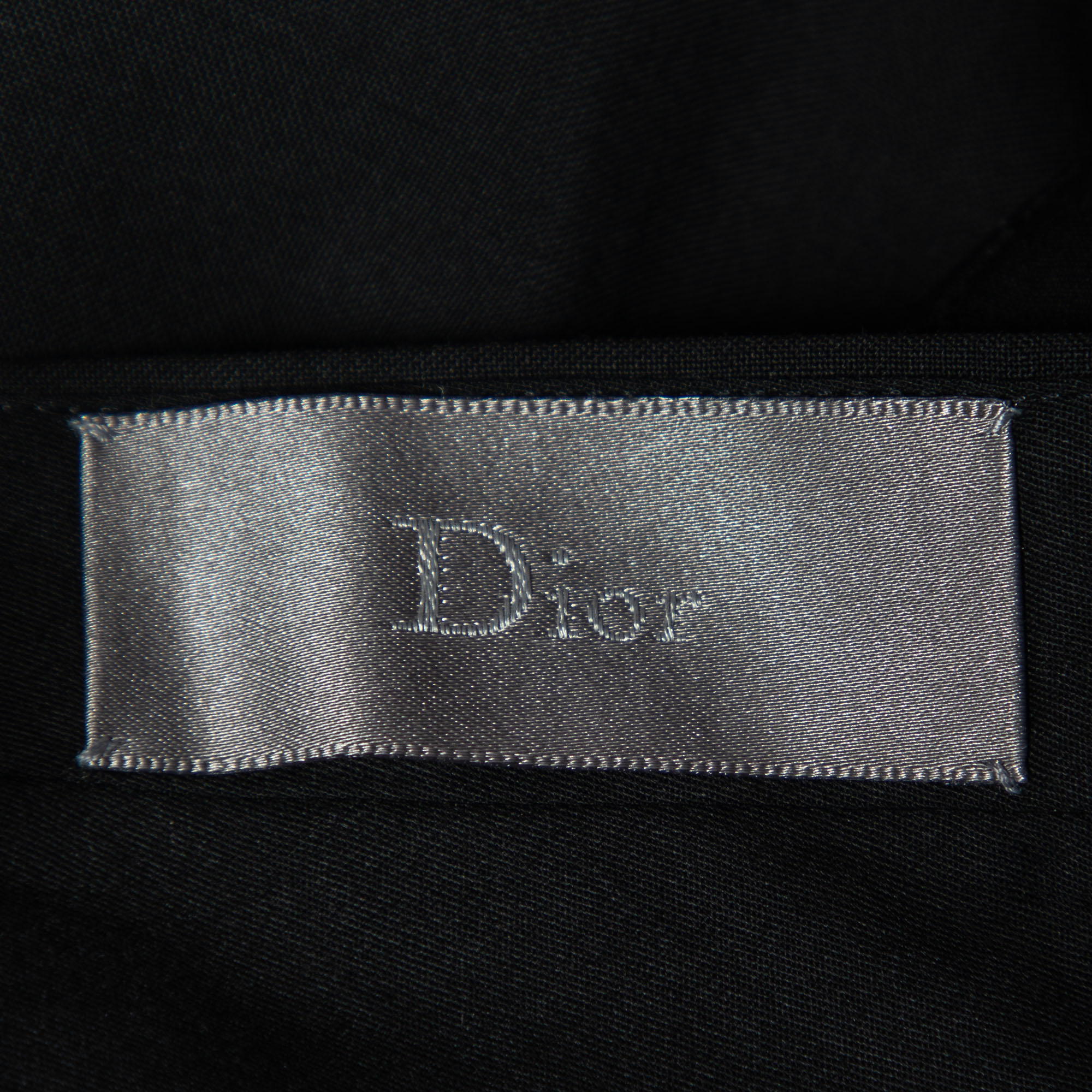Dior Homme Black Wool Drop 10 Tailored Trousers M