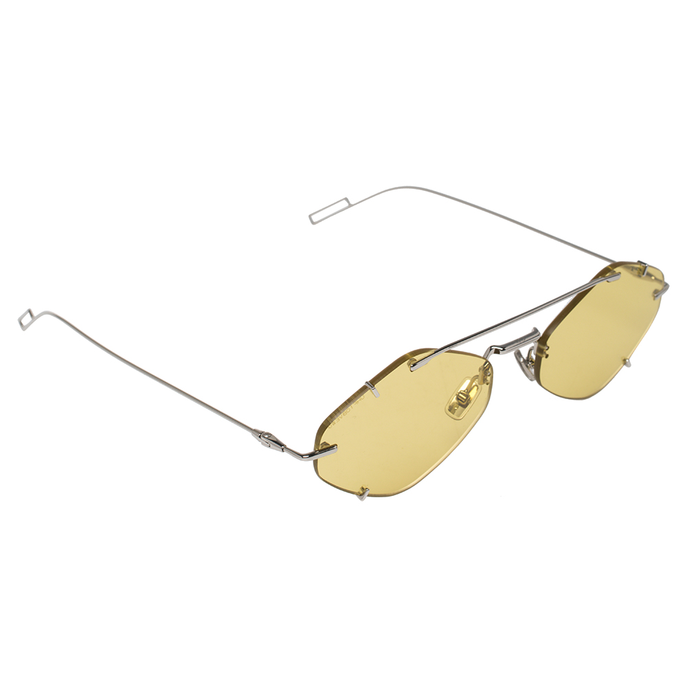 Dior Silver/Yellow 010J9 Dior Inclusion Sunglasses