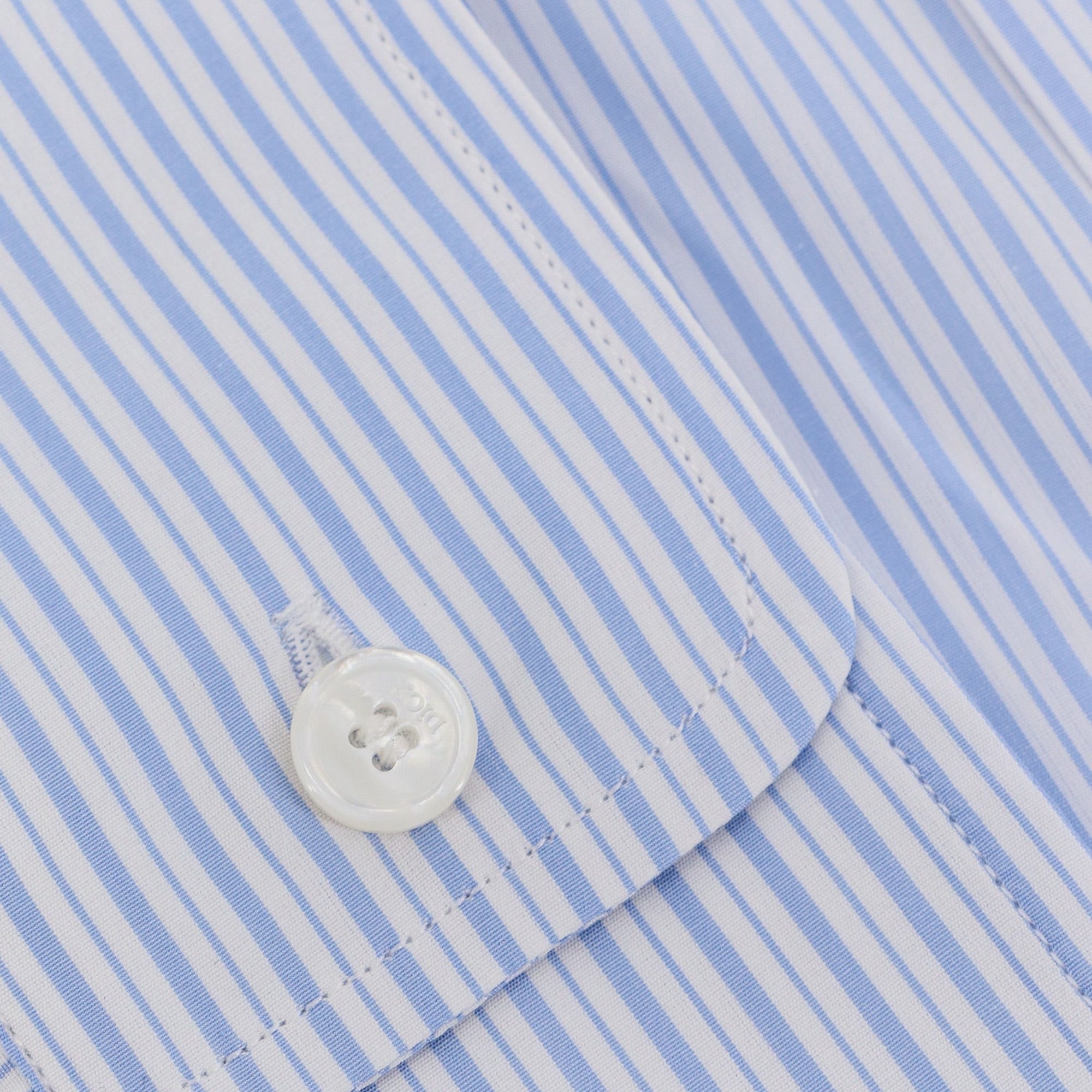 Dior Blue  Cotton Shirt Striped Motif