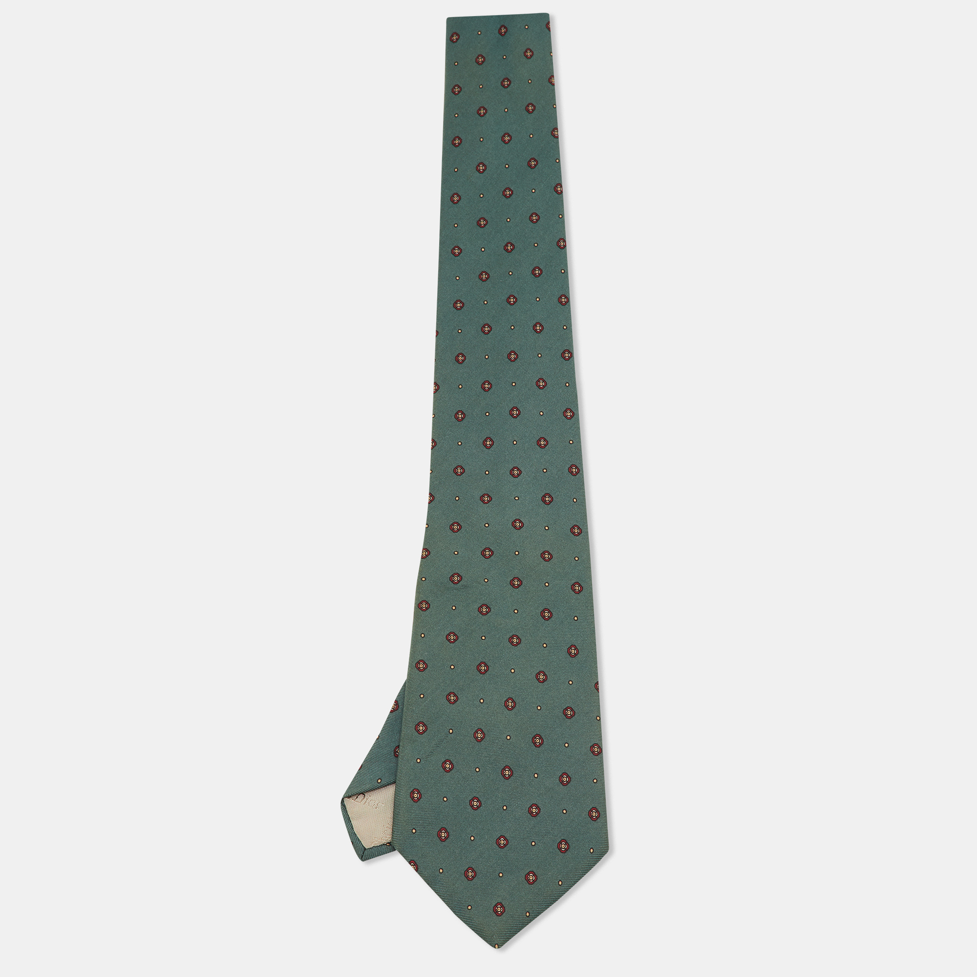 Dior Vintage Dark Green Floral Motif Print Silk Tie
Dior Vintage Dark Green Floral Motif Print Silk Tie