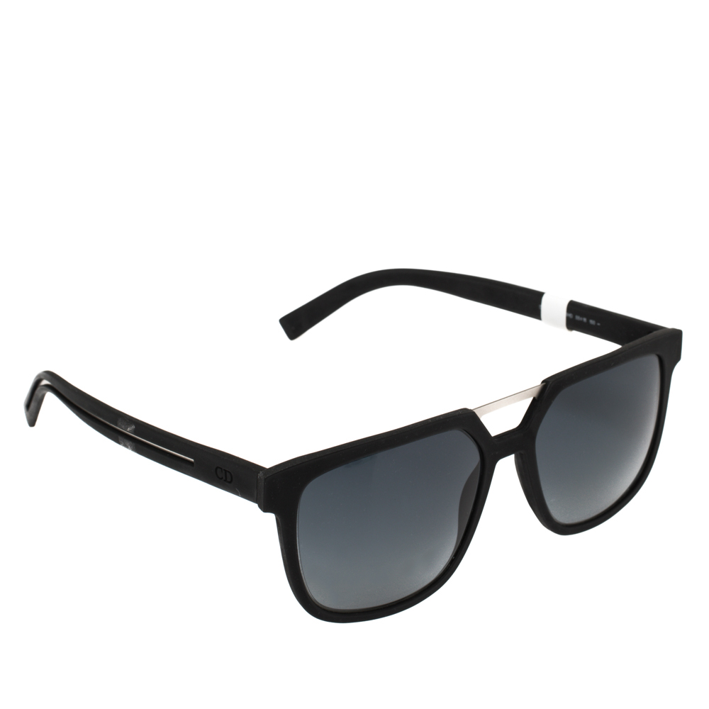 Dior Black/Grey DIOR0200S Rectangle Sunglasses