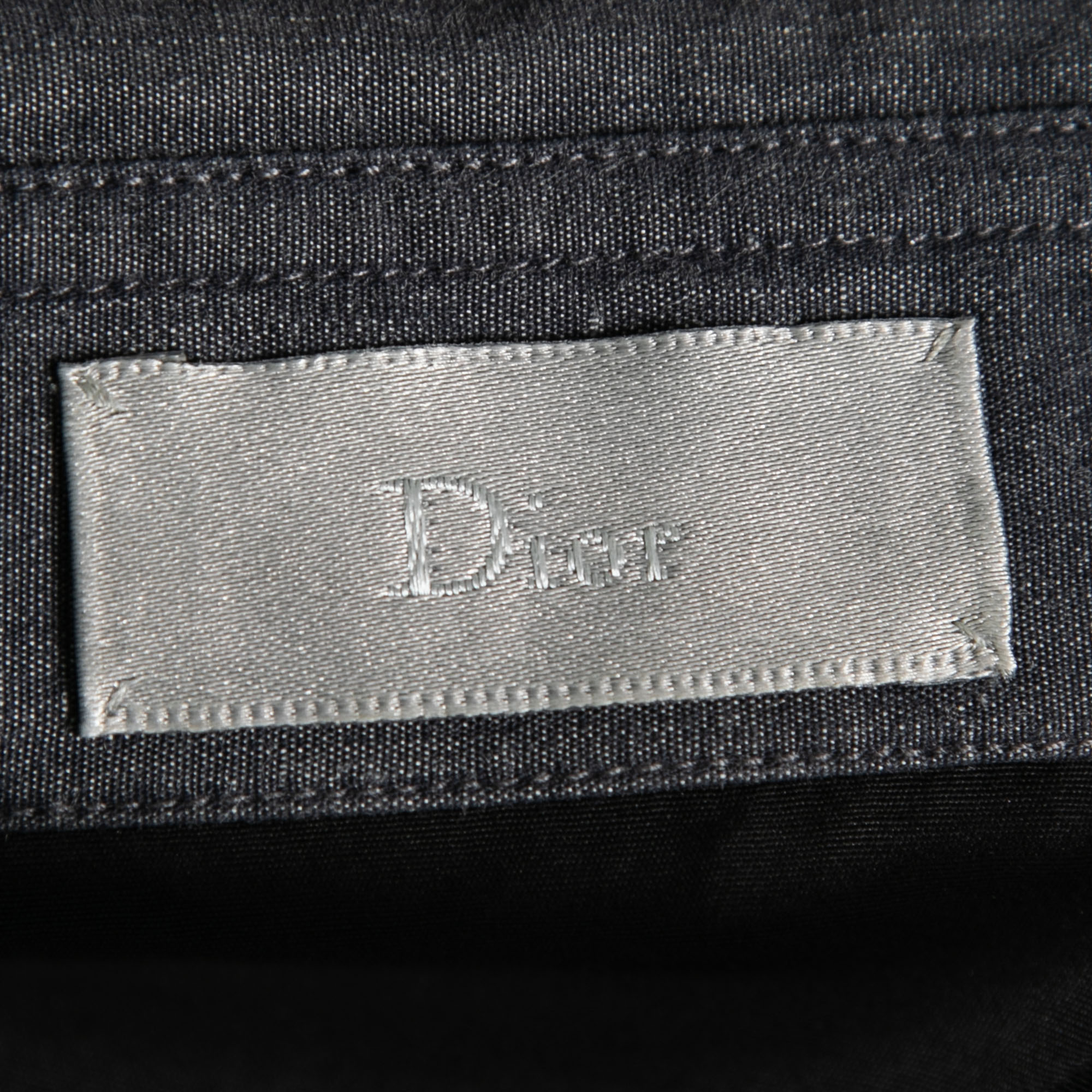 Dior Black Cotton Contrast Collar Detailed Button Front Shirt S