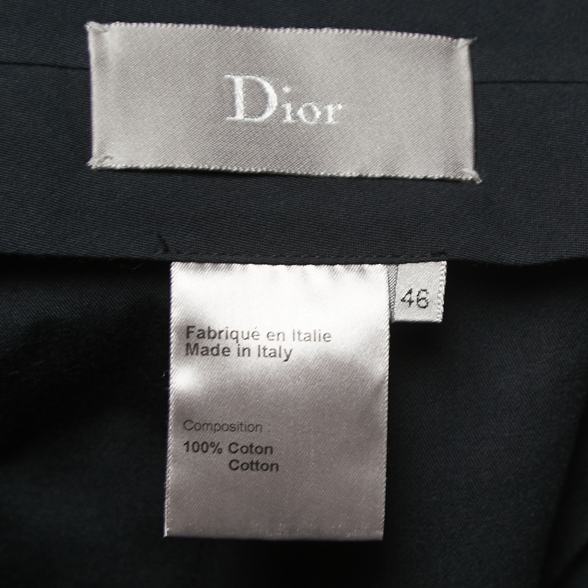 Dior Navy Blue Cotton Shorts S