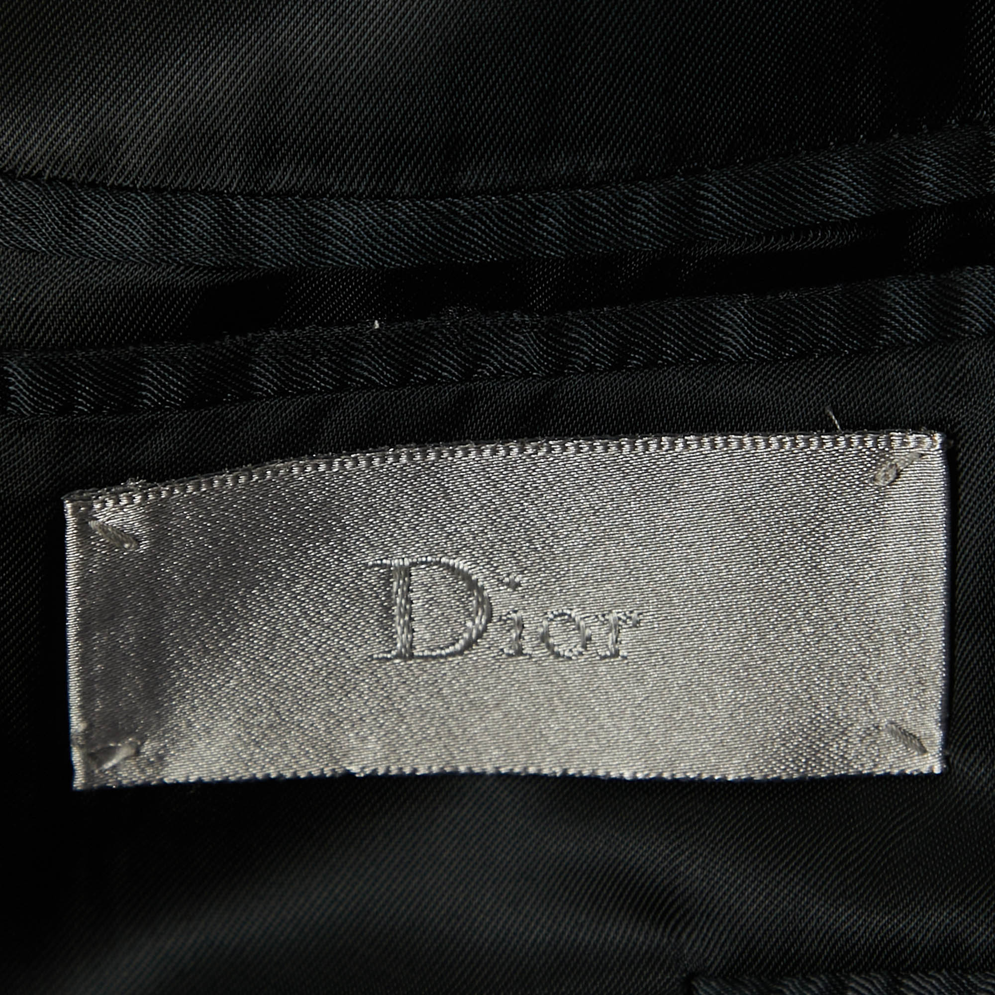 Dior Grey Wool Single-Breasted Jacket S