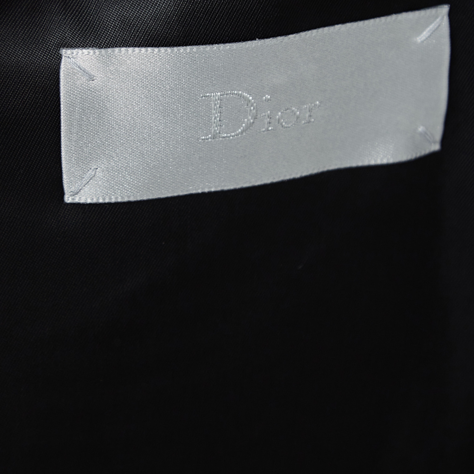 Dior Black Wool Single Breasted Hooded Blazer XL