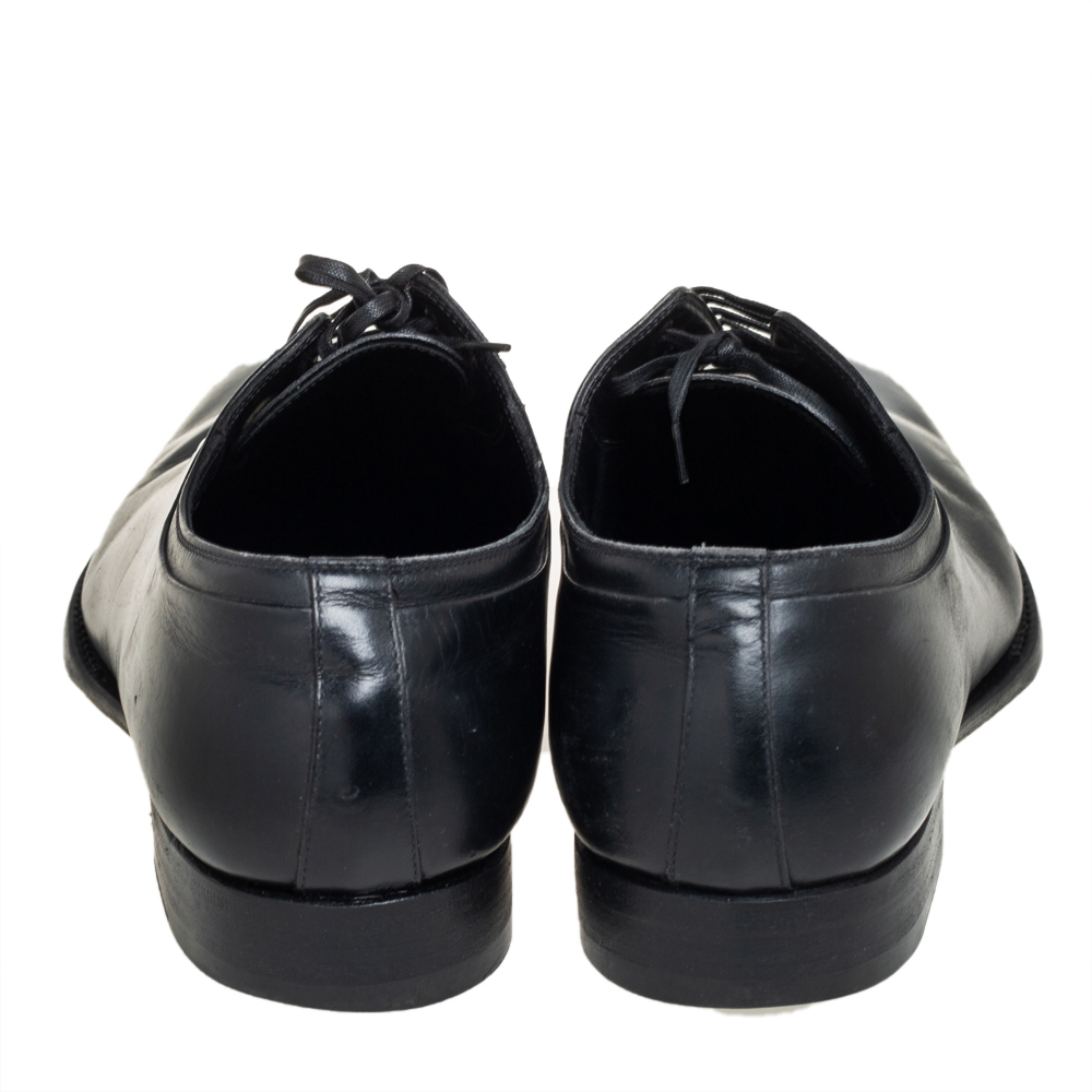 Dior Black Leather Oxfords Size 41