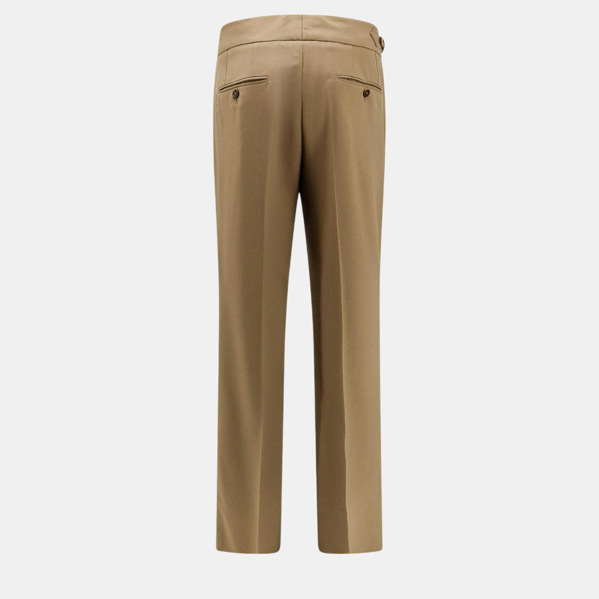 Dolce & Gabbana Brown Virgin Wool Trouser M