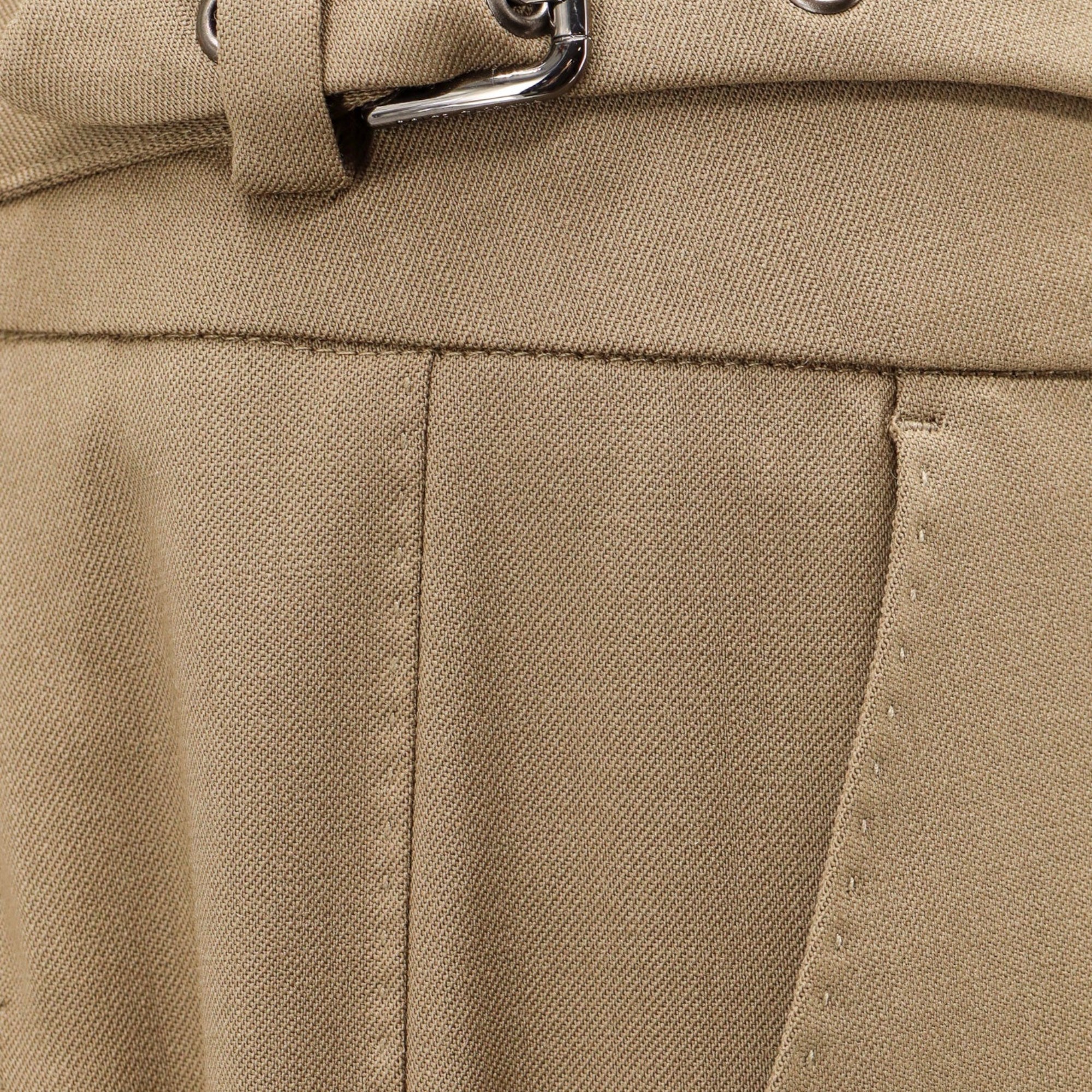 Dolce & Gabbana Brown Virgin Wool Trouser M