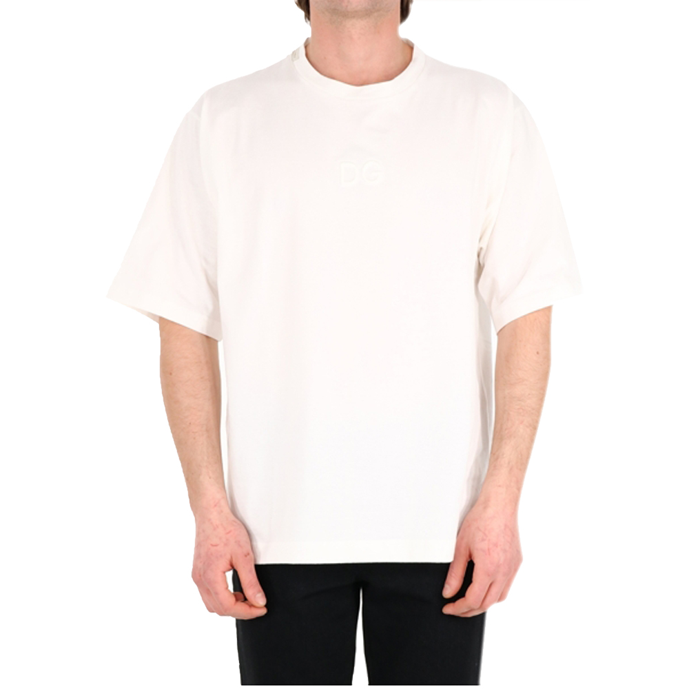 Dolce & Gabbana White Logo T-Shirt Size XL