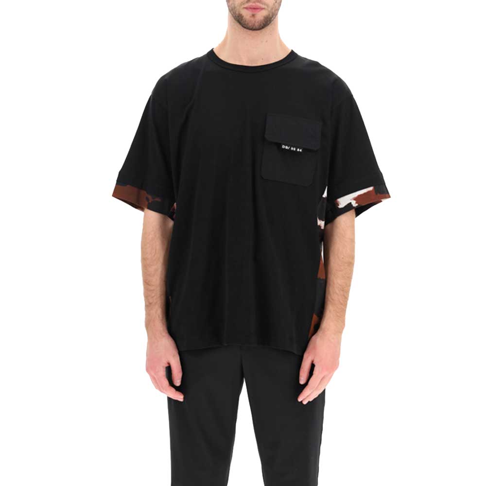 Dolce & Gabbana Black T-Shirt Camouflage Size L