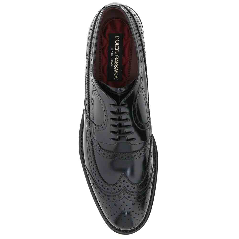 

Dolce & Gabbana Nero Giotto Brogue Shoes Size IT, Black