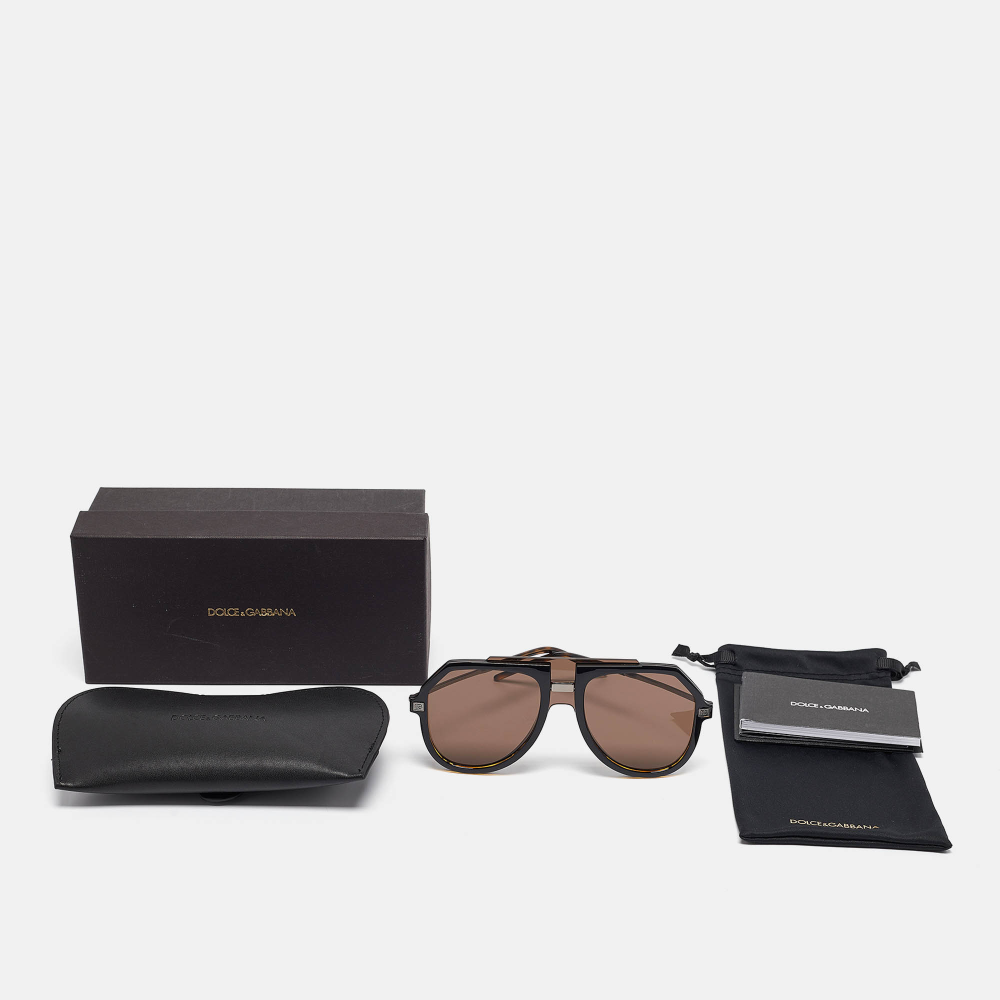 Dolce & Gabbana Black DG6195 Aviator Sunglasses