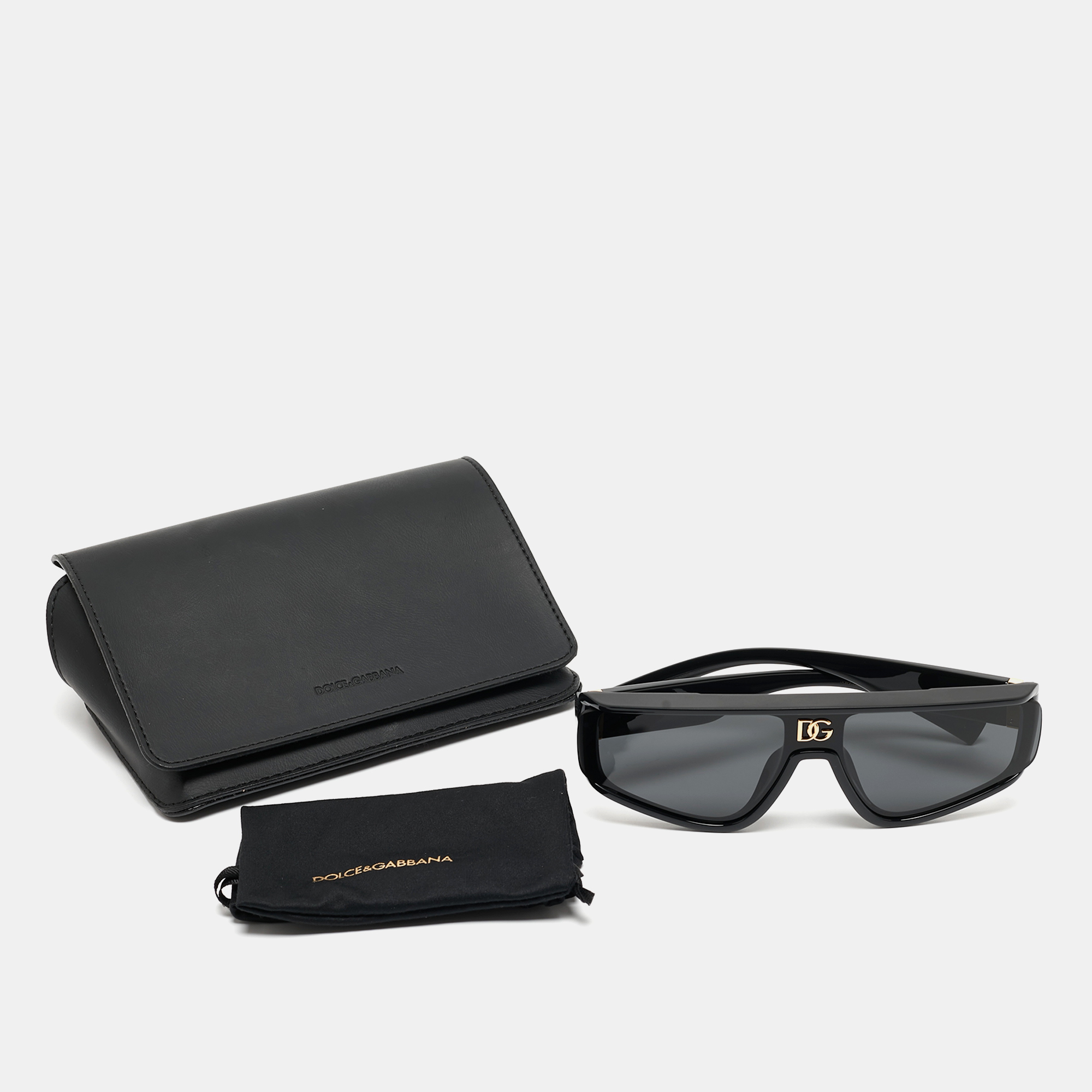 Dolce & Gabbana Black DG 6177 Unisex Aviator Sunglasses