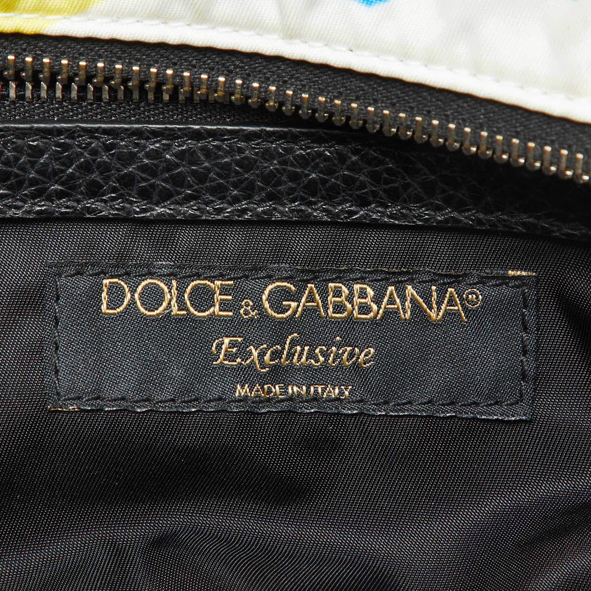 Dolce & Gabbana Multicolor Graffiti Printed Nylon Pouch