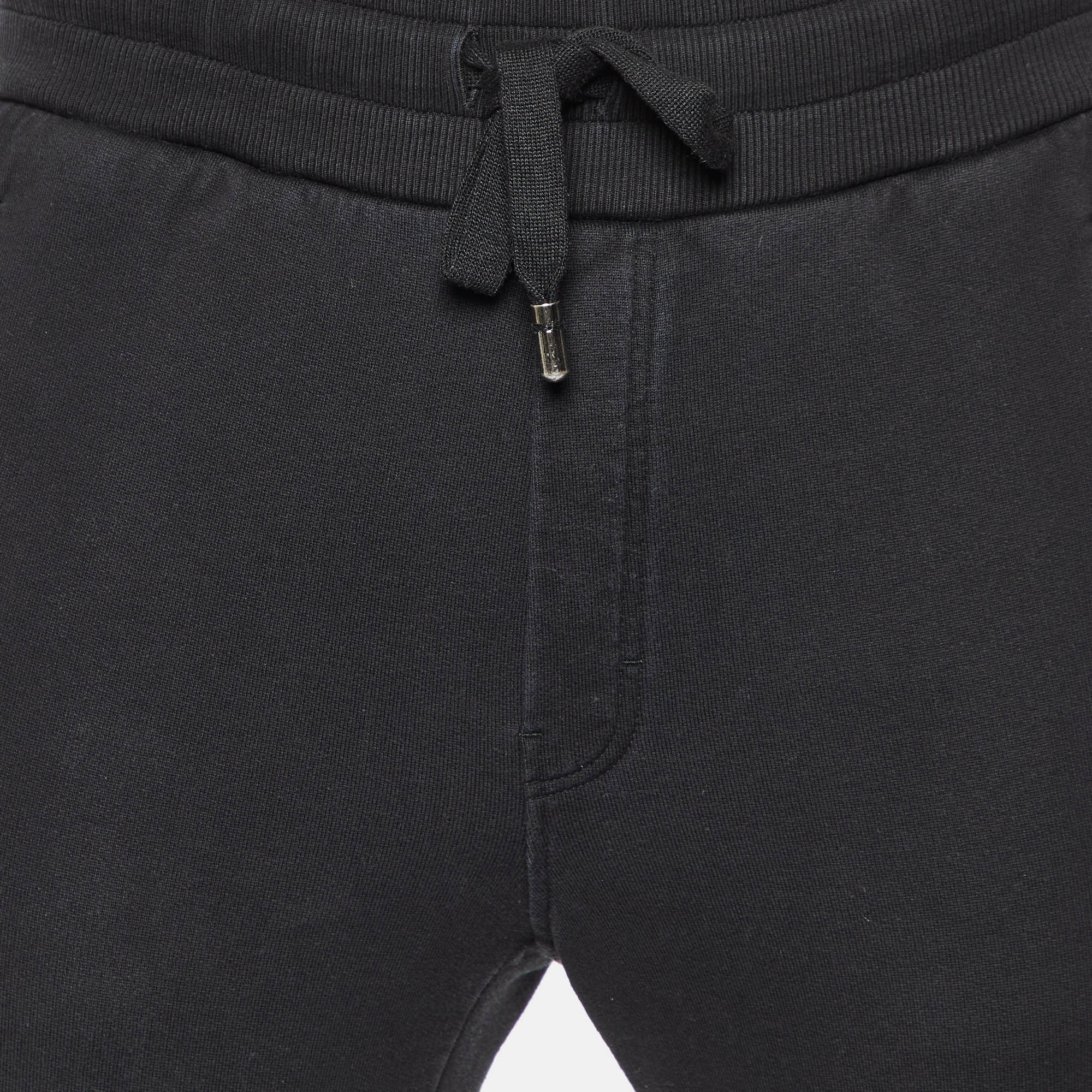 Dolce & Gabbana Black Cotton Jogger Pants XS