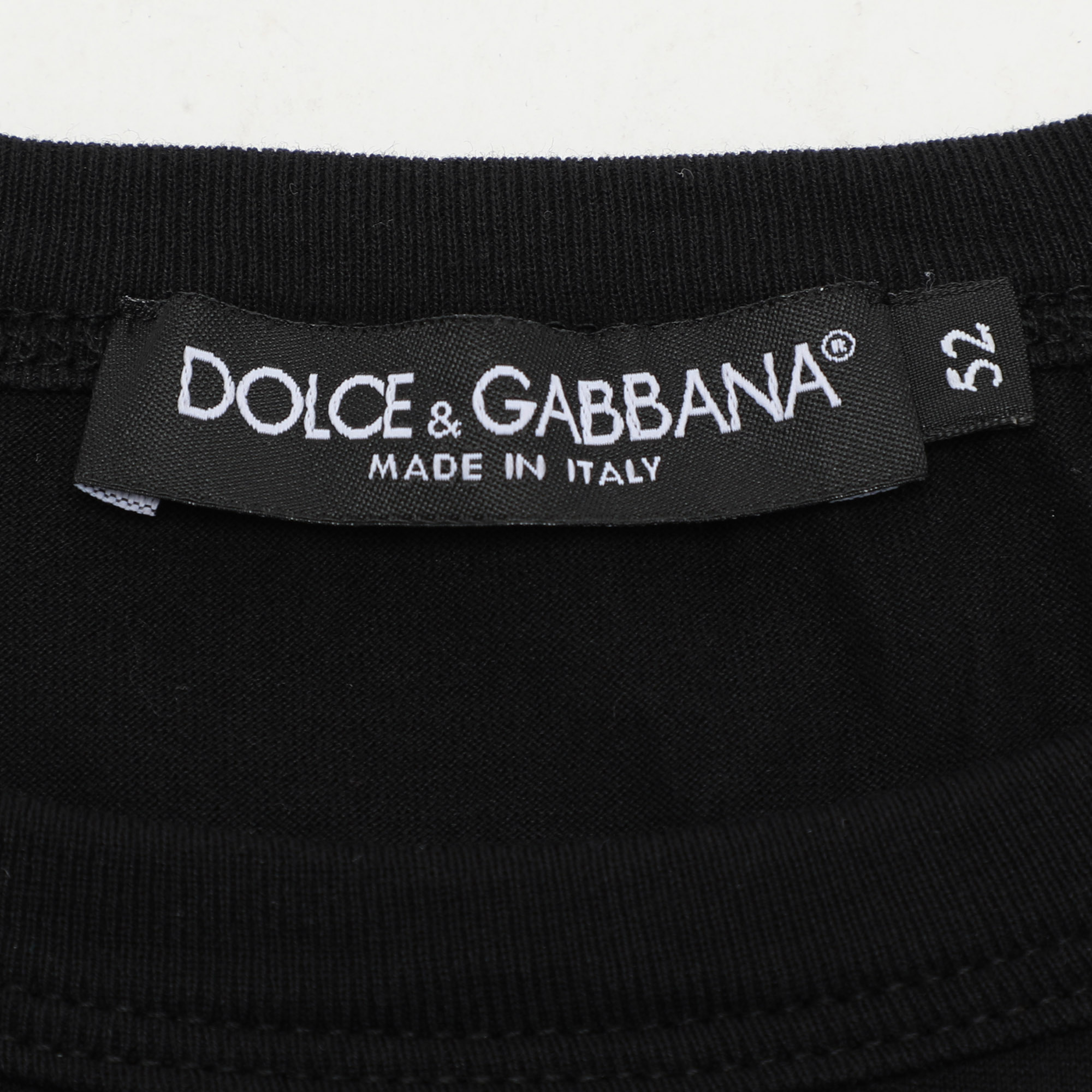 Dolce & Gabbana Black Jersey Crown King Logo T-Shirt XL