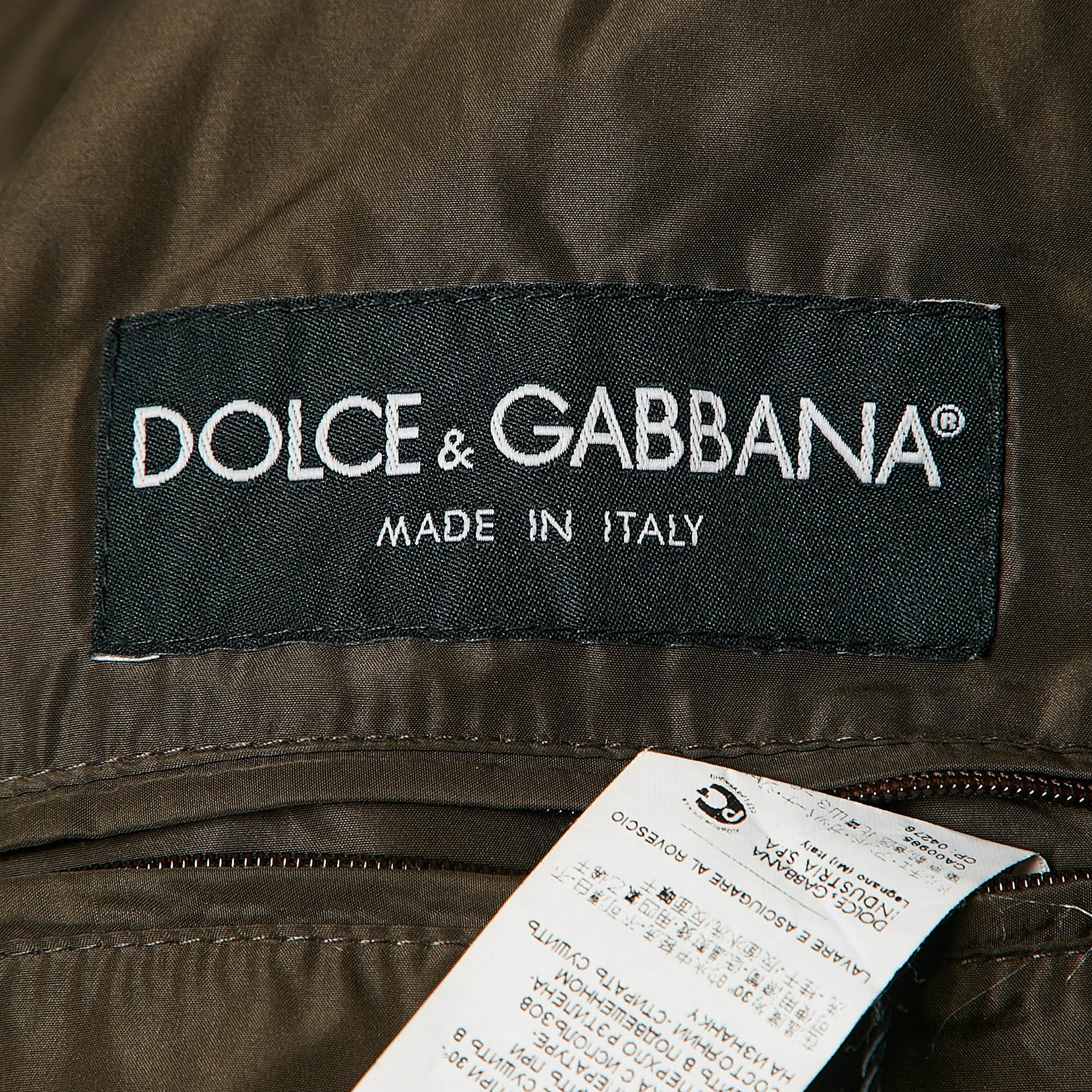 Dolce & Gabbana Green Synthetic Hooded Vest XXL