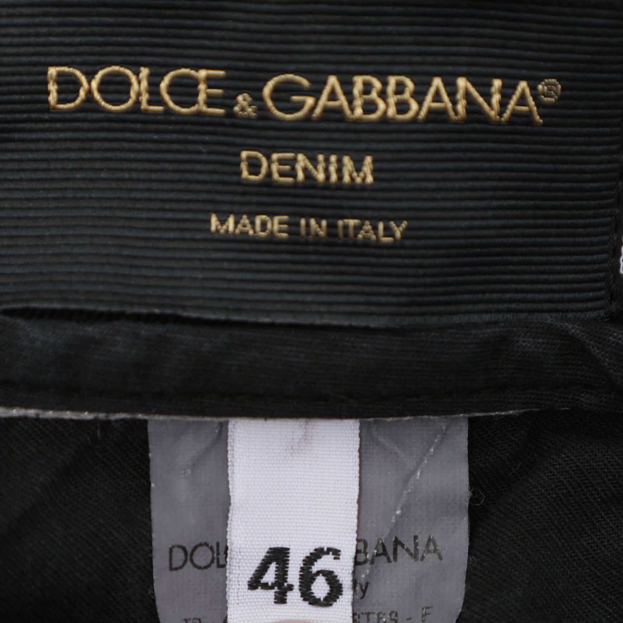 Dolce & Gabbana Black Denim Stretch Jeans S