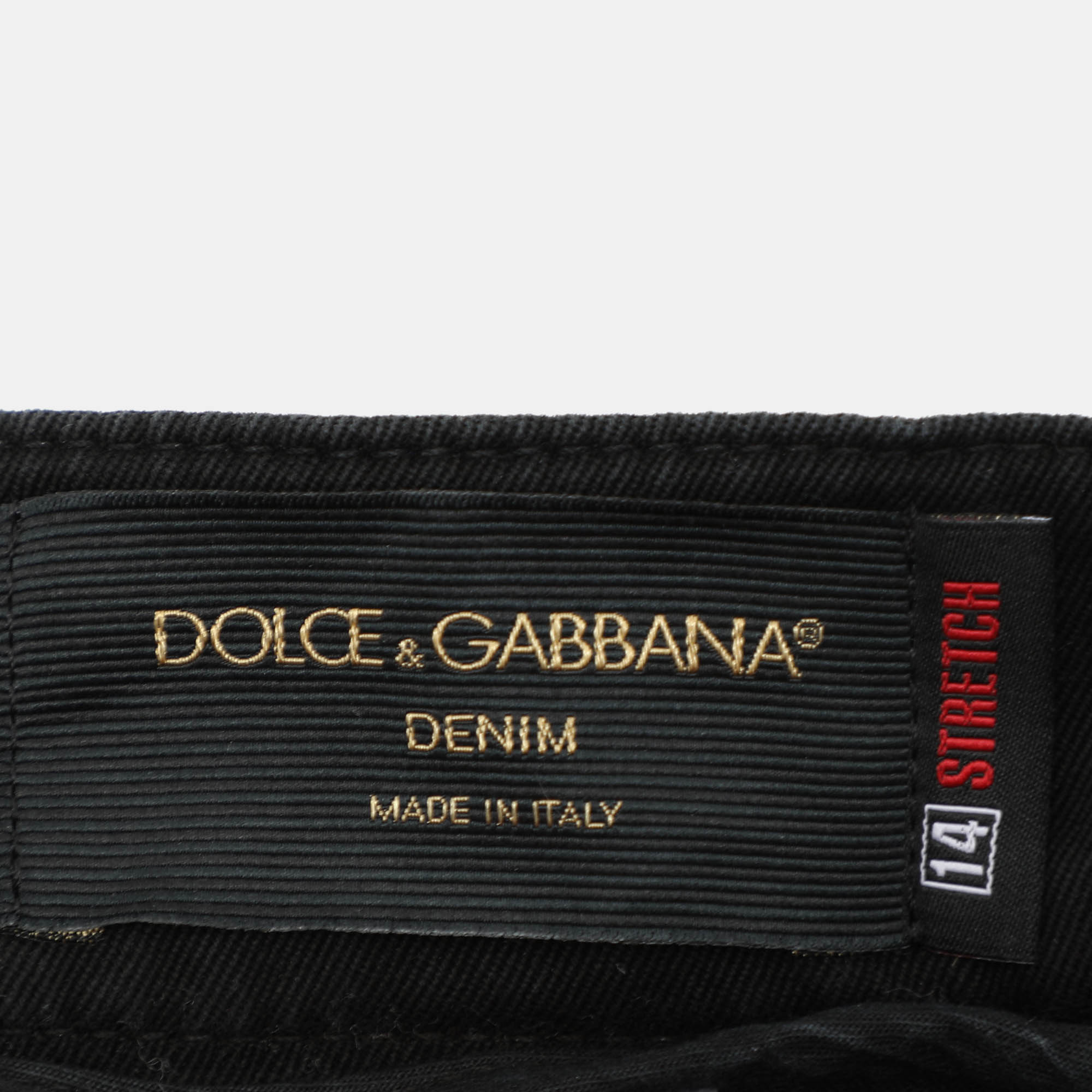 Dolce & Gabbana Black Denim Stretch Jeans S