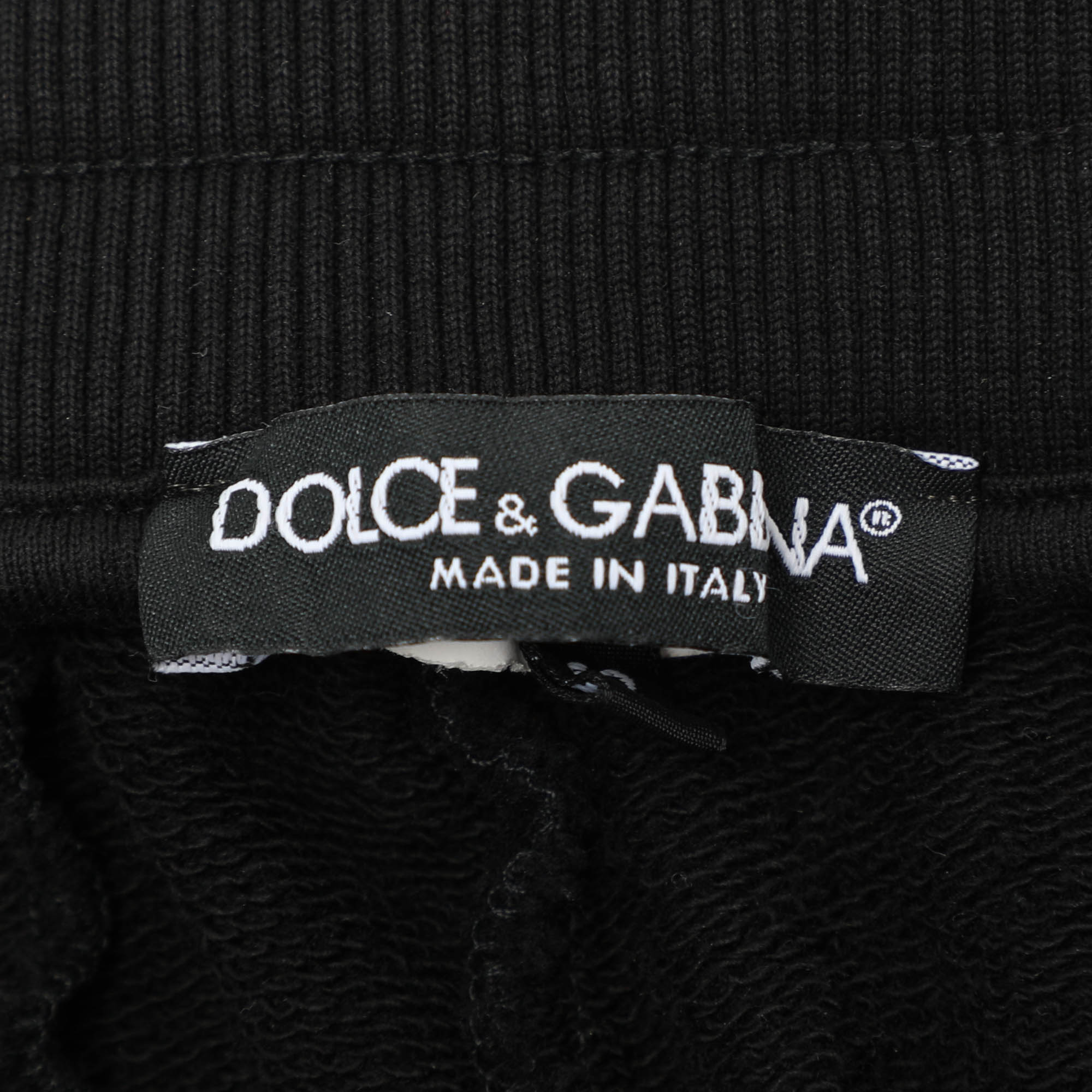 Dolce & Gabbana Black Knit Jogger XL