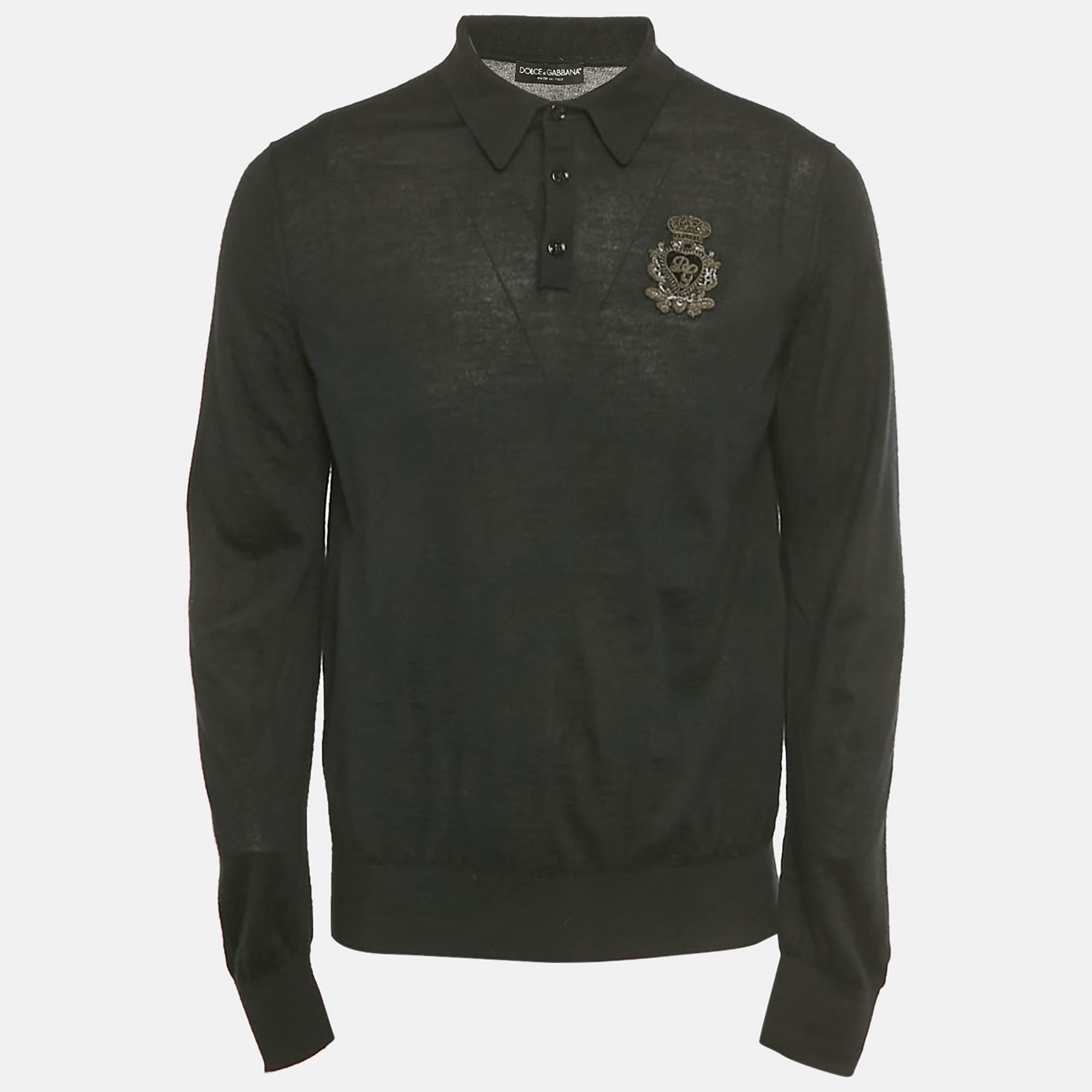 Dolce & Gabbana Black Cashmere Knit Long Sleeve T-Shirt L
Dolce & Gabbana Black Cashmere Knit Long Sleeve T-Shirt L