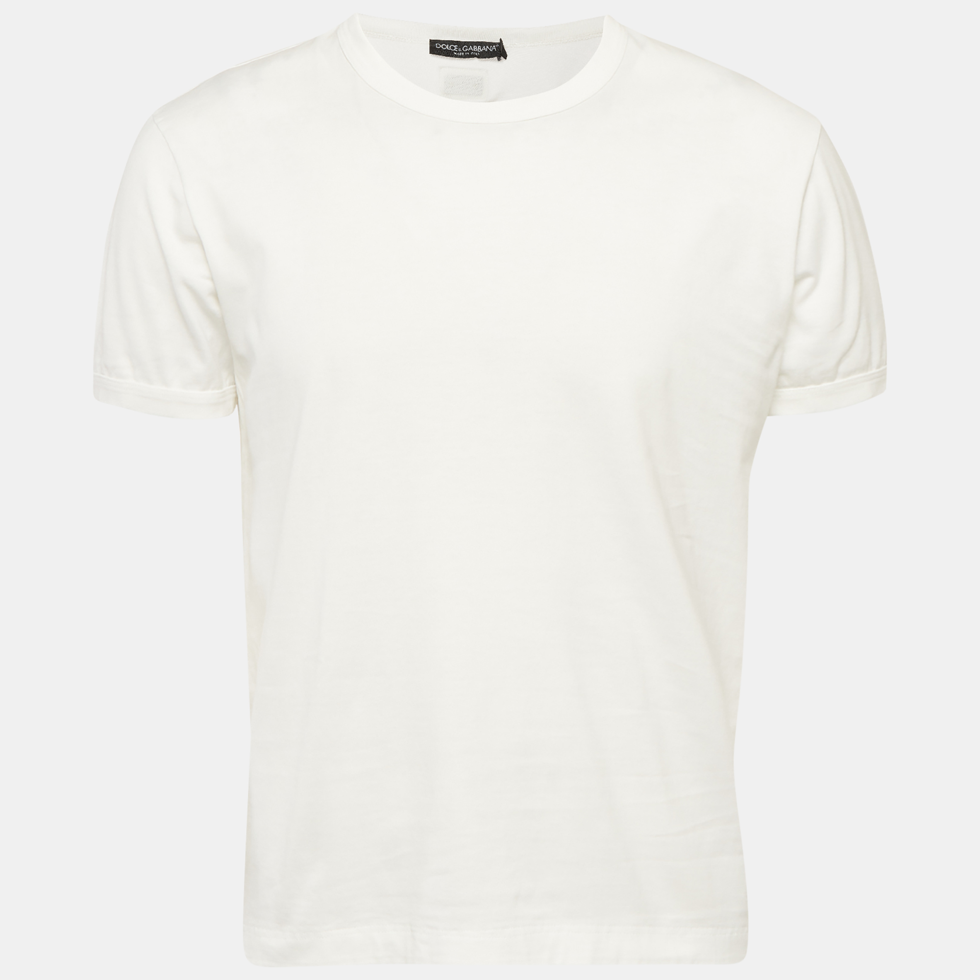 Dolce & Gabbana White Jersey Crewneck T-Shirt M
Dolce & Gabbana White Jersey Crewneck T-Shirt M