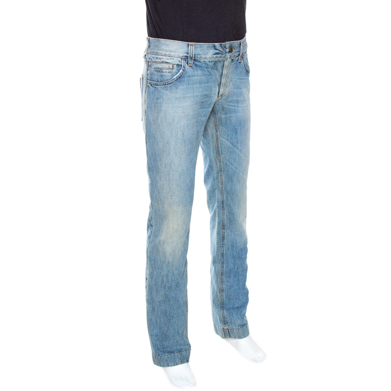Dolce & Gabbana Blue Medium Wash Denim Straight Leg Jeans
Dolce & Gabbana Blue Medium Wash Denim Straight Leg Jeans