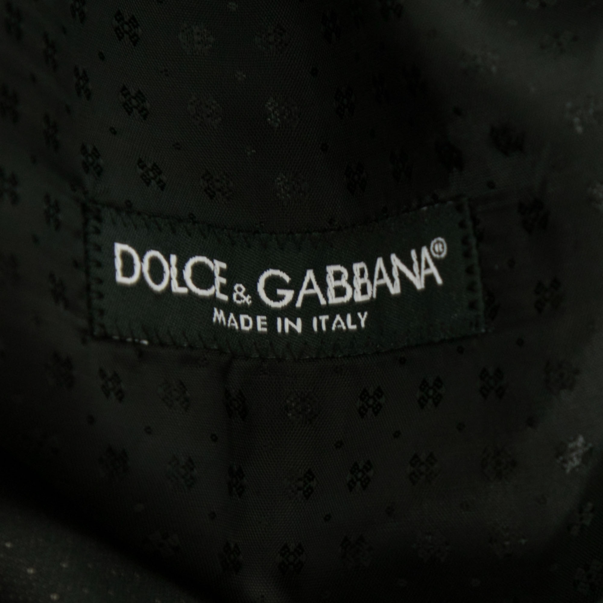 Dolce & Gabbana Black Polka Dotted Wool Waistcoat M