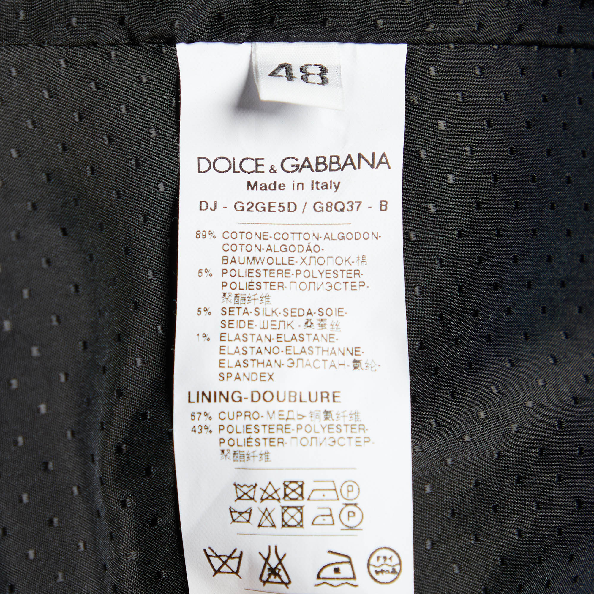 Dolce & Gabbana Black Cotton Trim Detail Vest M