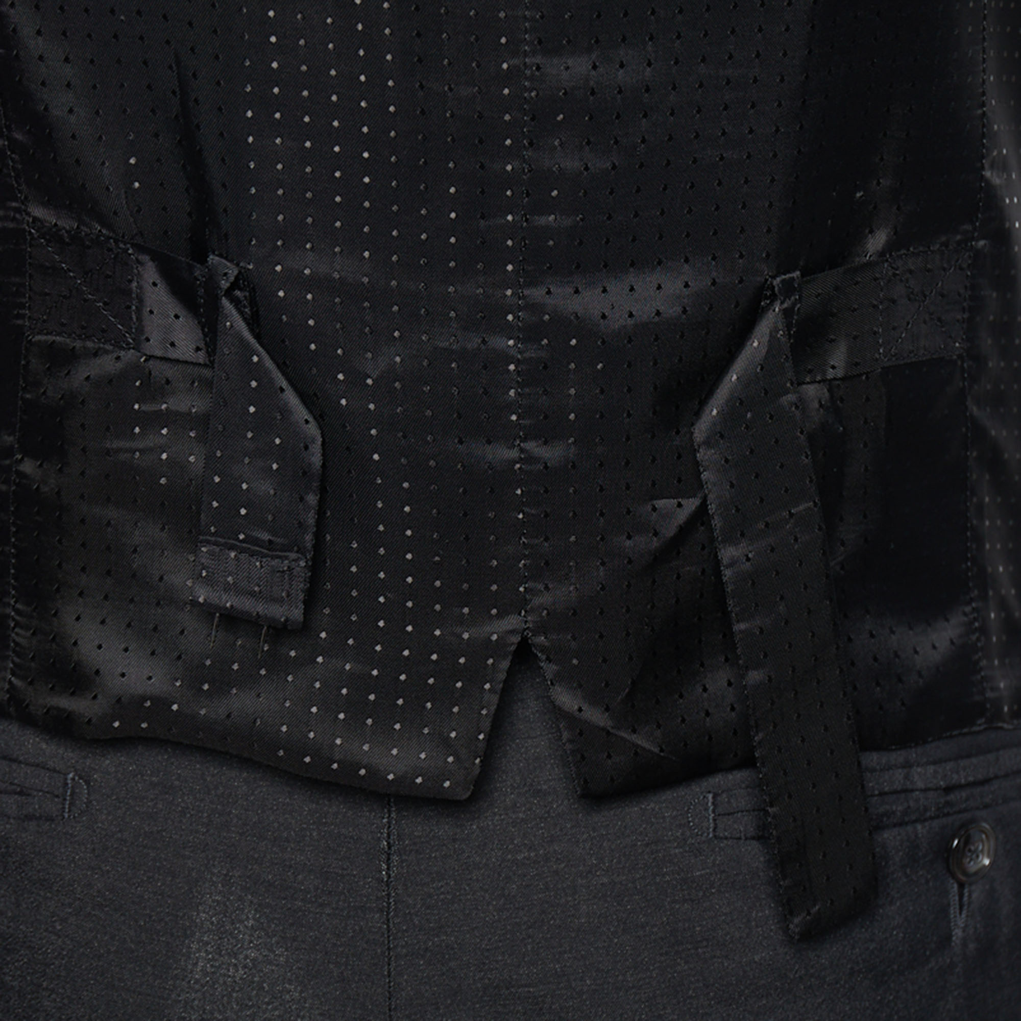 Dolce & Gabbana Grey Wool & Silk Vest & Pants XL