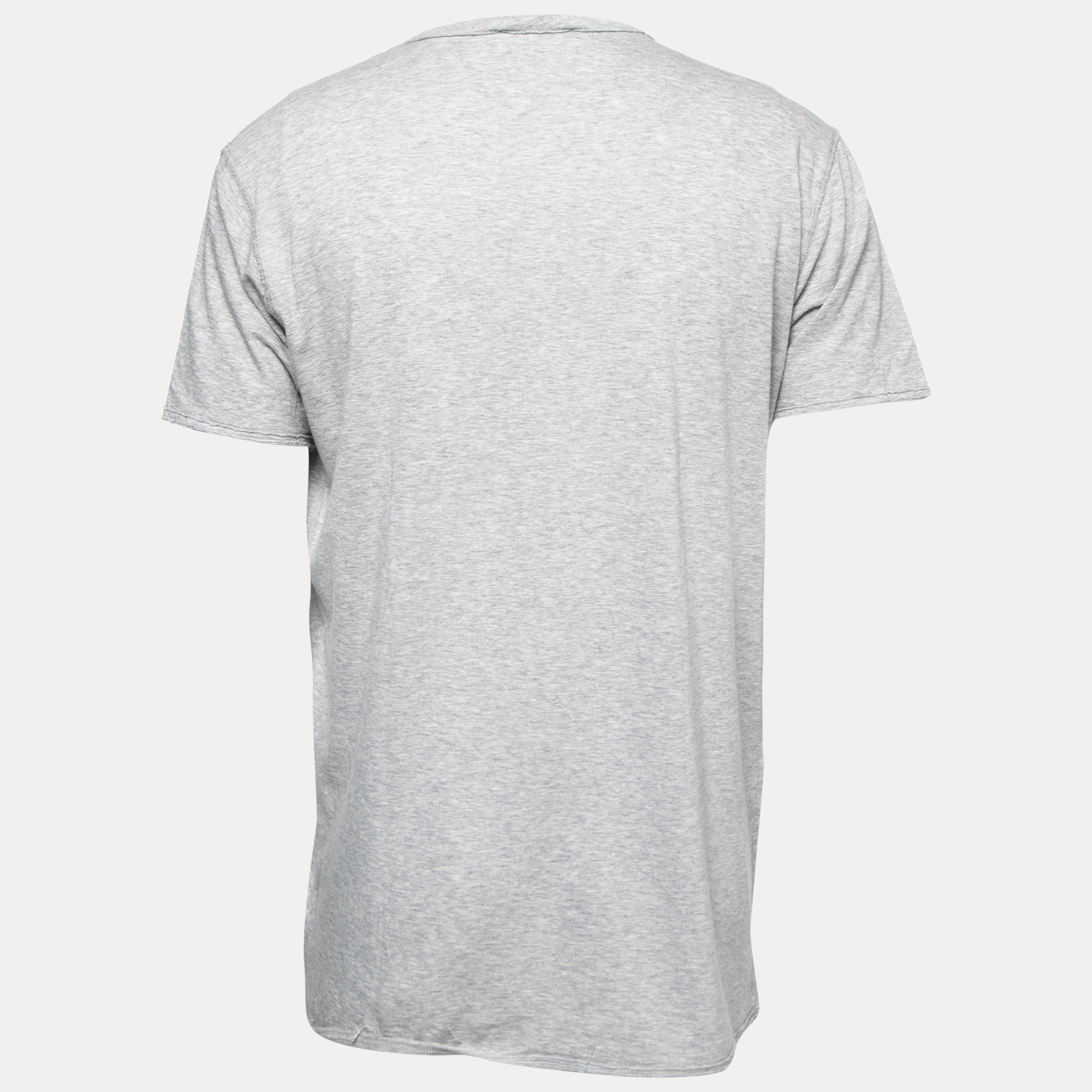 Dolce & Gabbana Grey Printed Cotton Short Sleeve T-Shirt
Dolce & Gabbana Grey Printed Cotton Short Sleeve T-Shirt