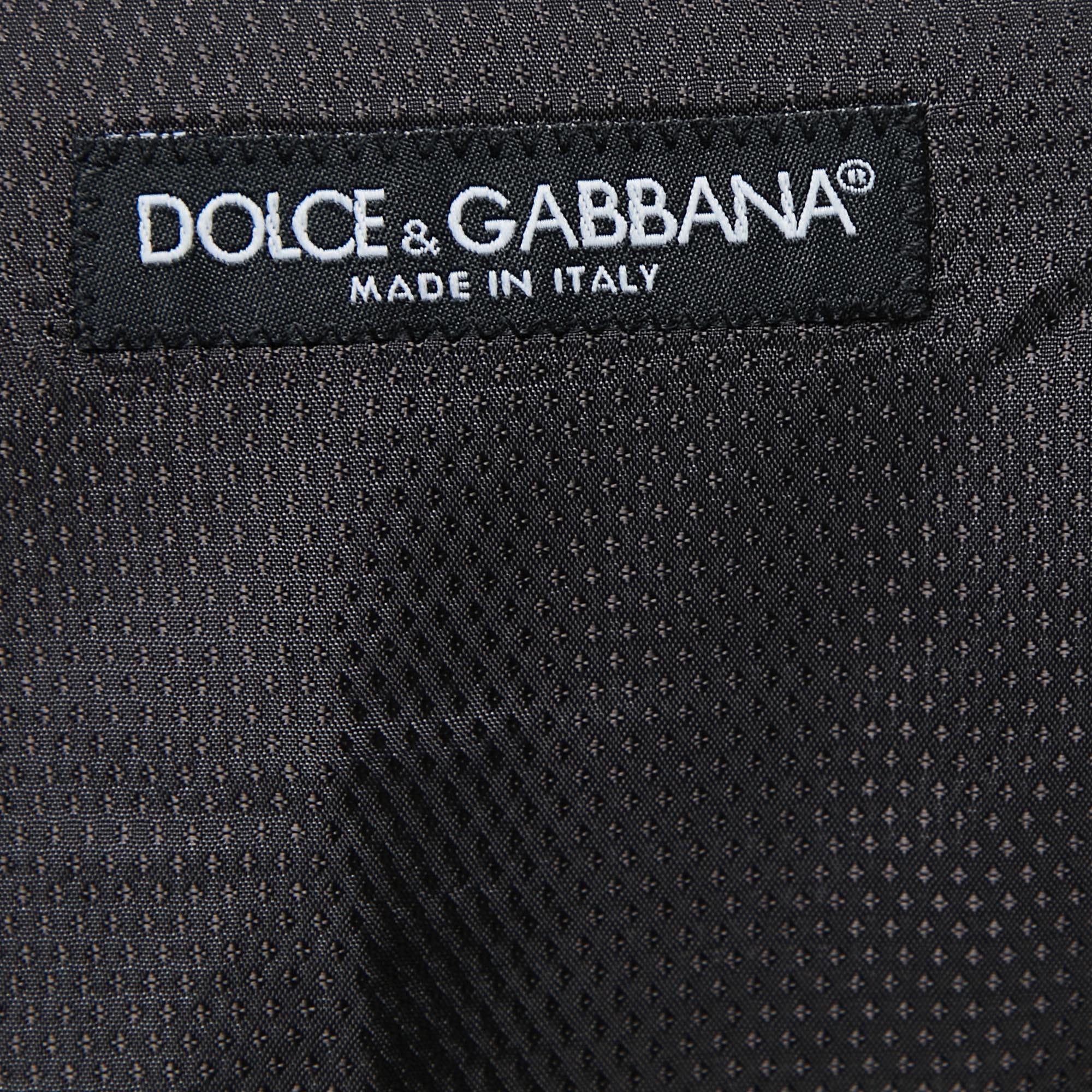 Dolce & Gabbana Grey/Black Cotton Waistcoat M