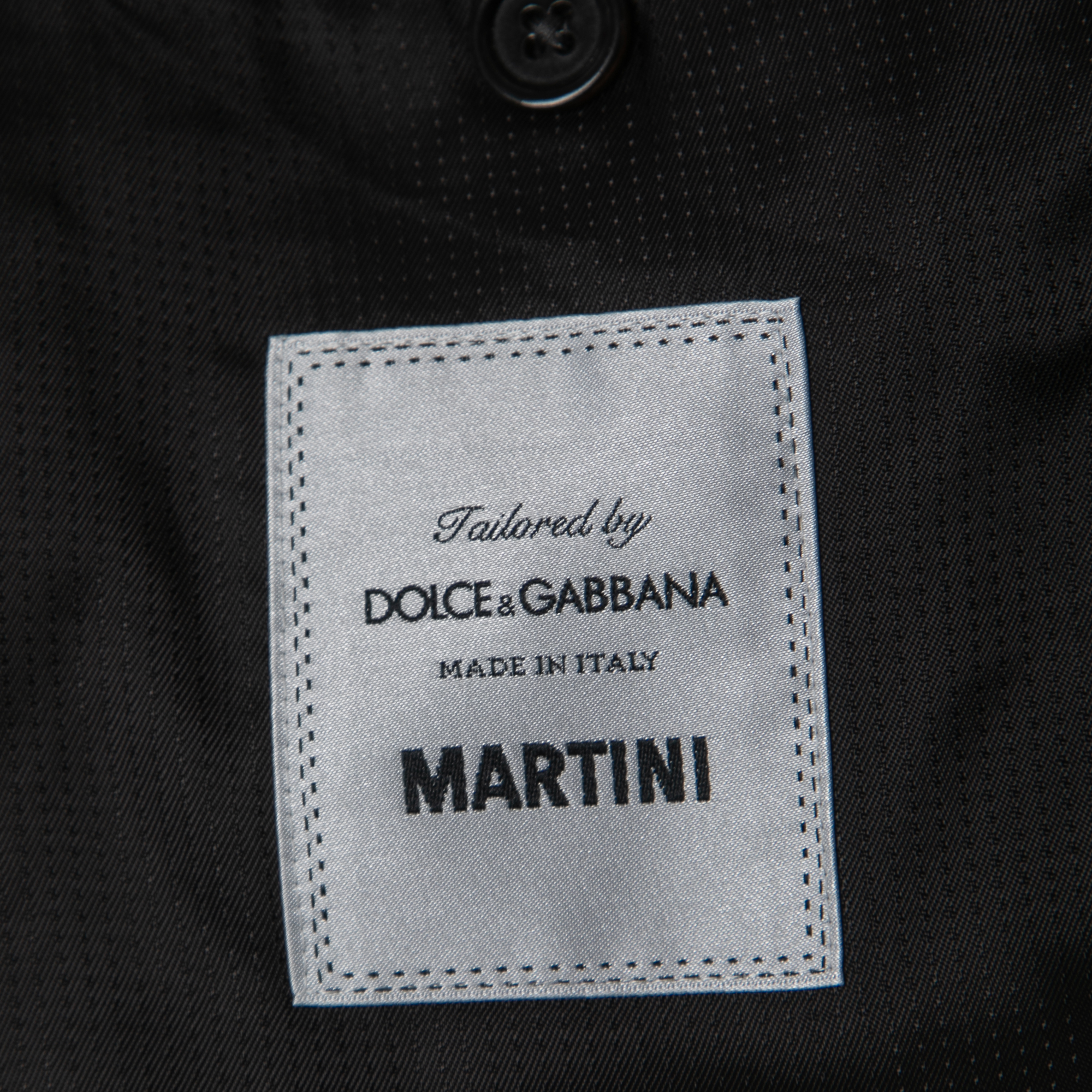 Dolce & Gabbana Grey Checked Wool Martini Tailored Jacket XXL