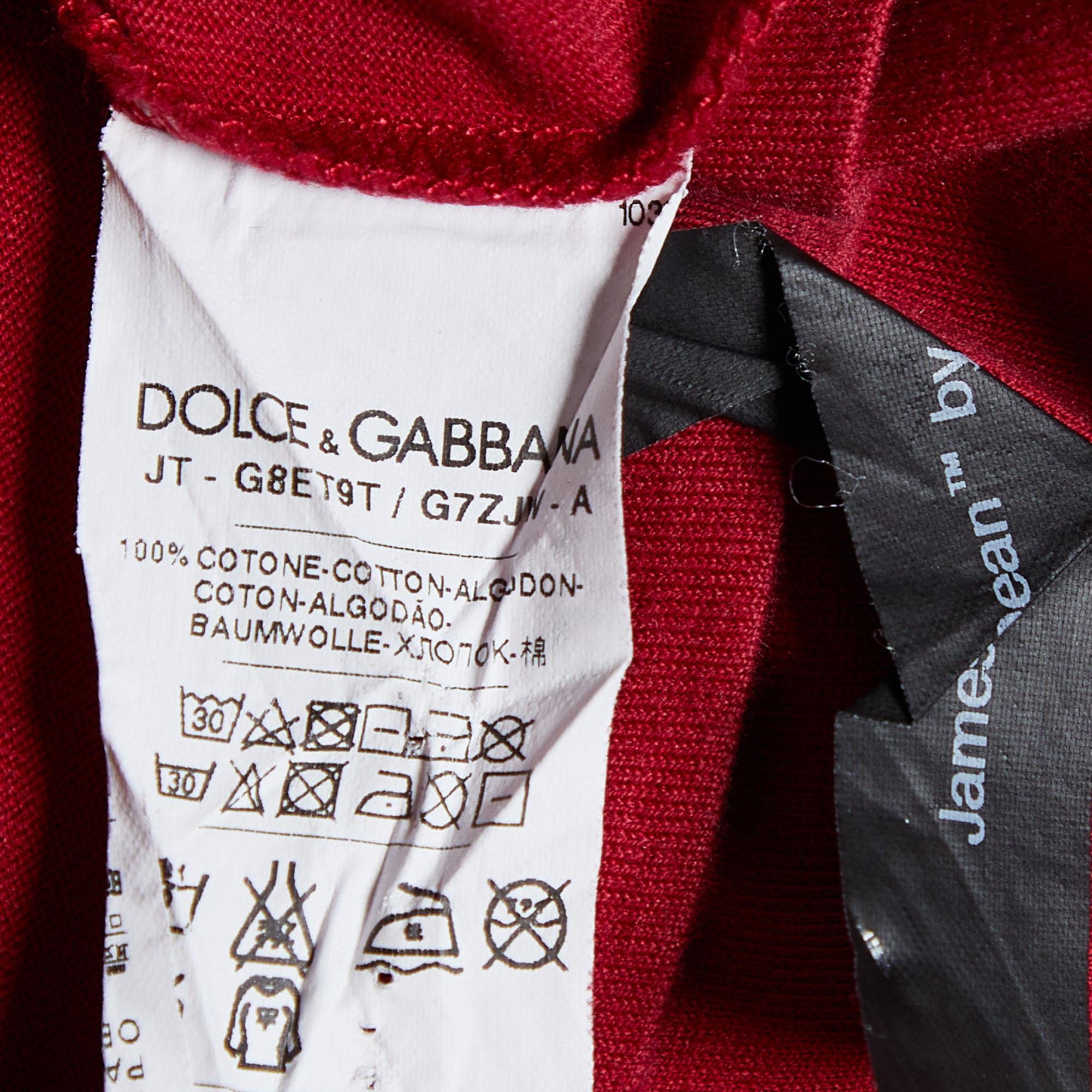 Dolce & Gabbana Red Printed Cotton Knit T-Shirt XXL